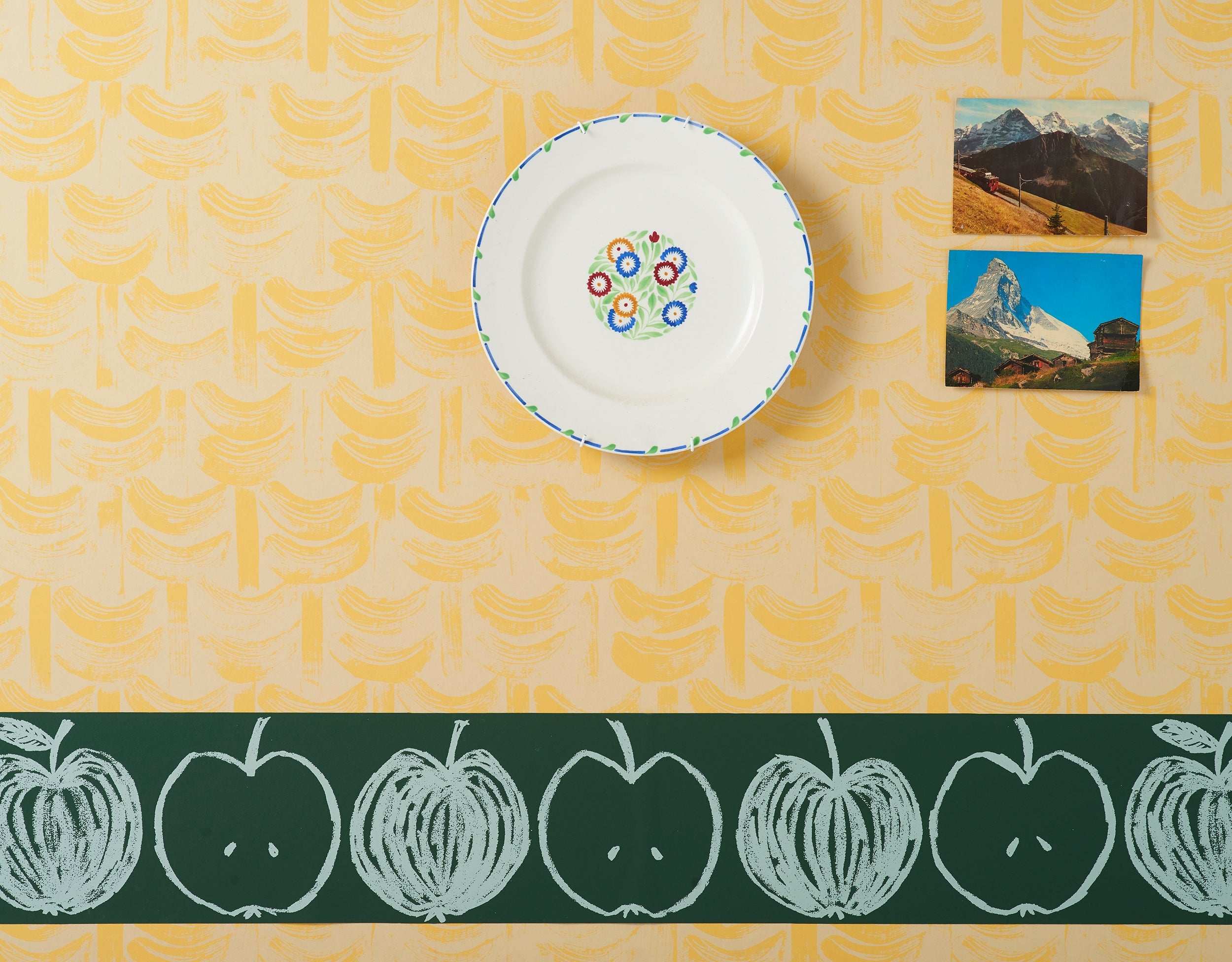A is for Apple Border | Hunter Green