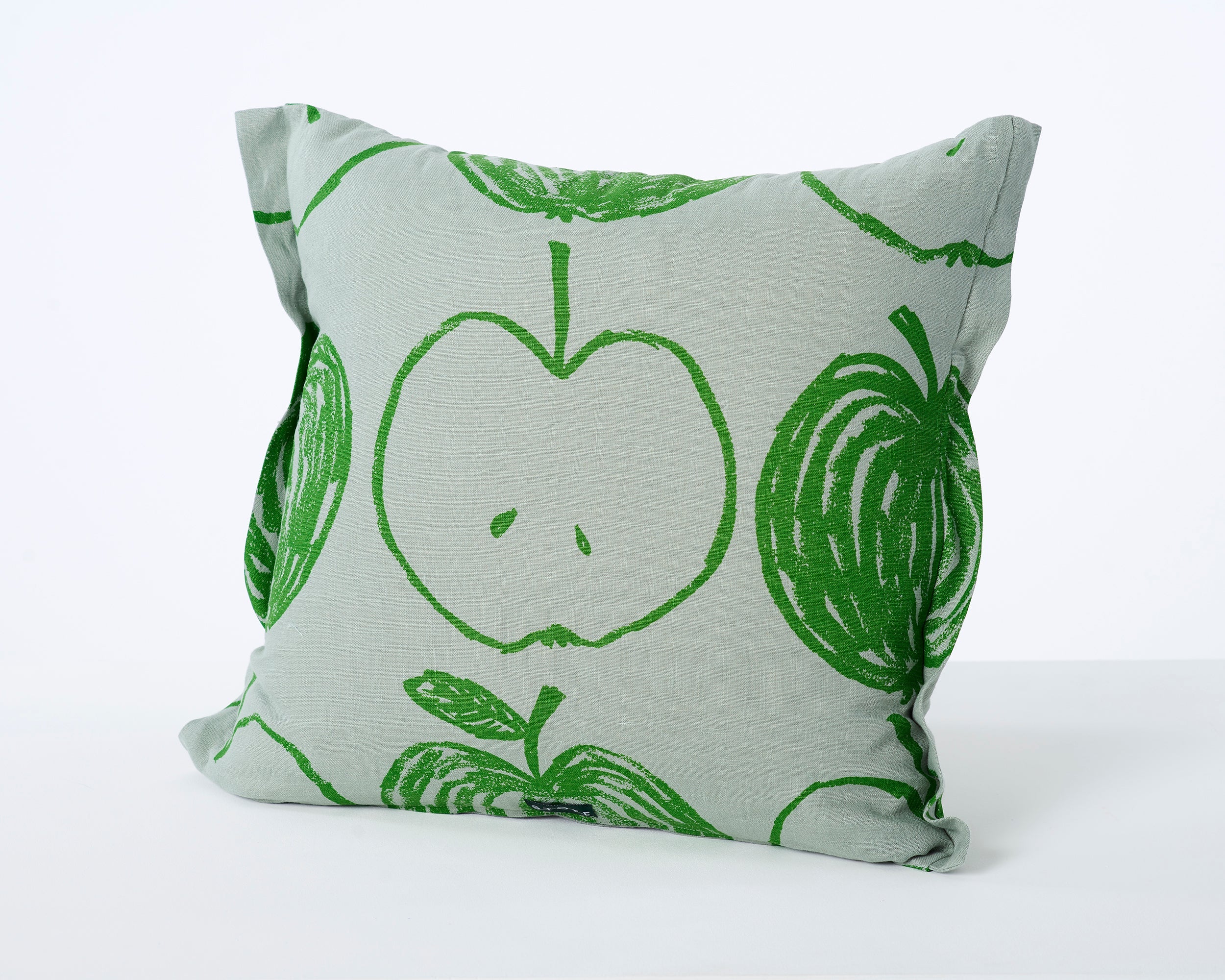 A is for Apple Cushion | Aquamarine
