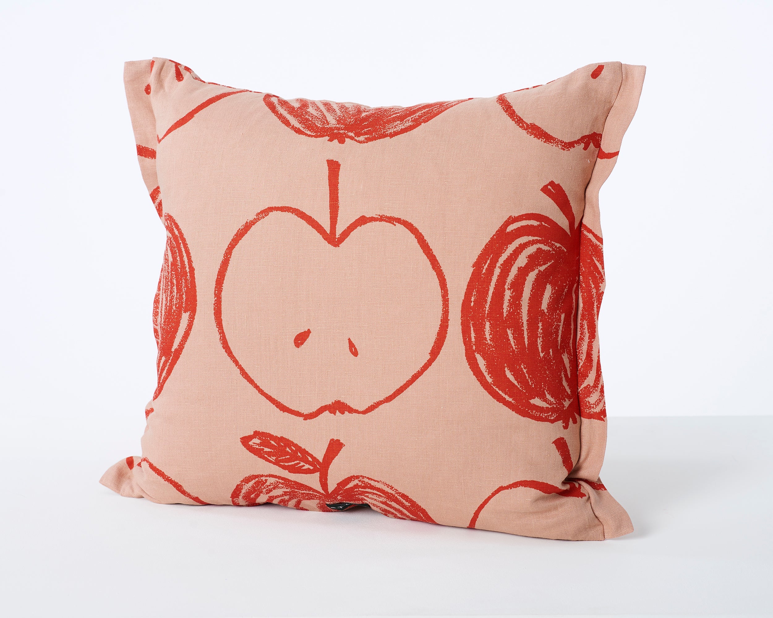 A is for Apple Cushion | Pink