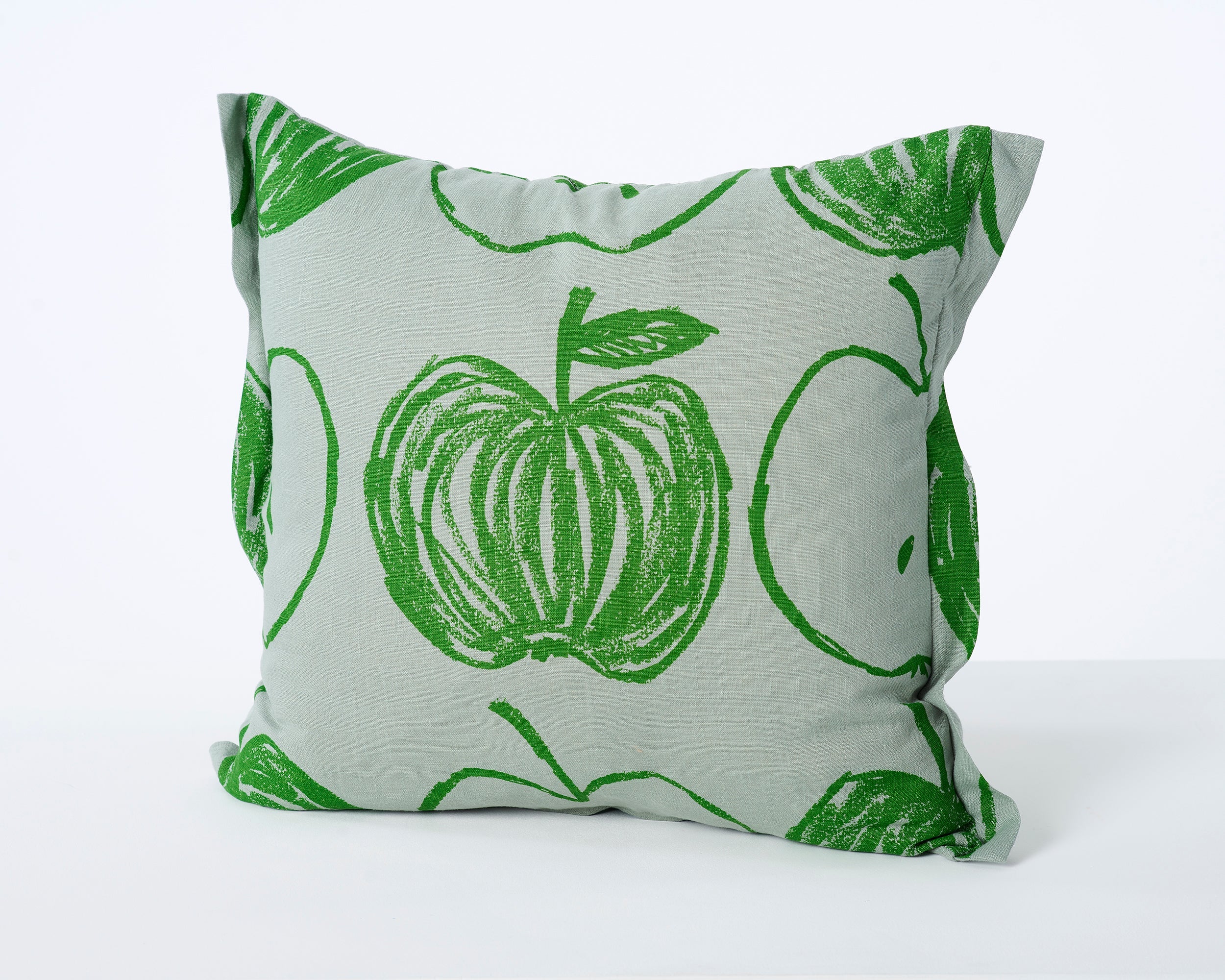 A is for Apple Cushion | Aquamarine