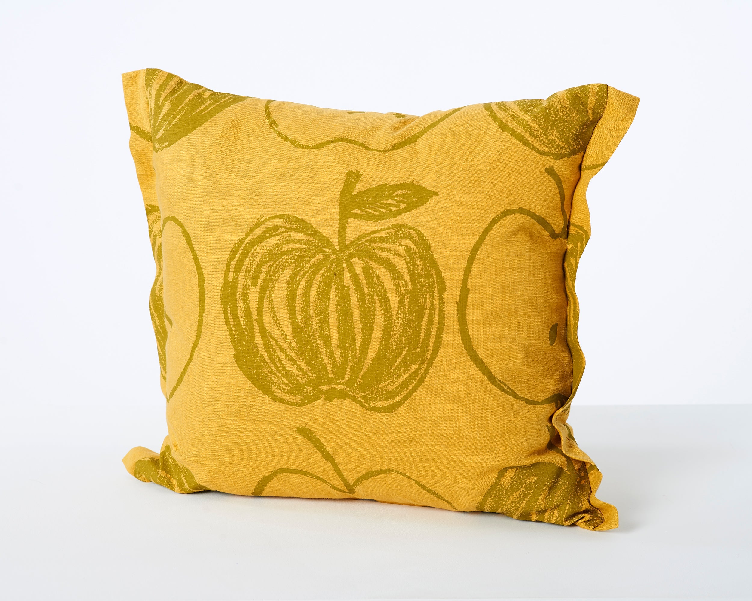 A is for Apple Cushion | Yellow