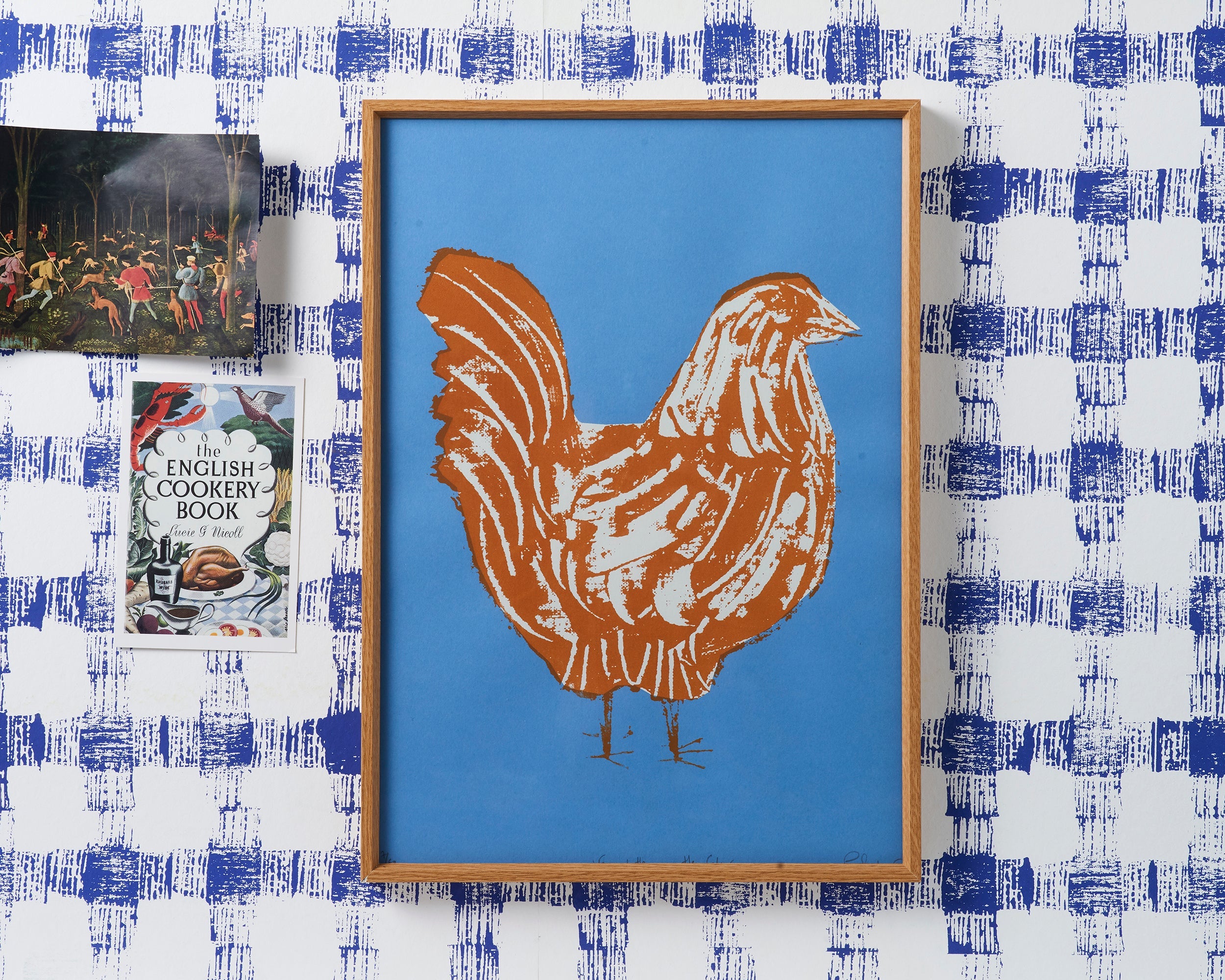 French Hen Print  | Hen Colour