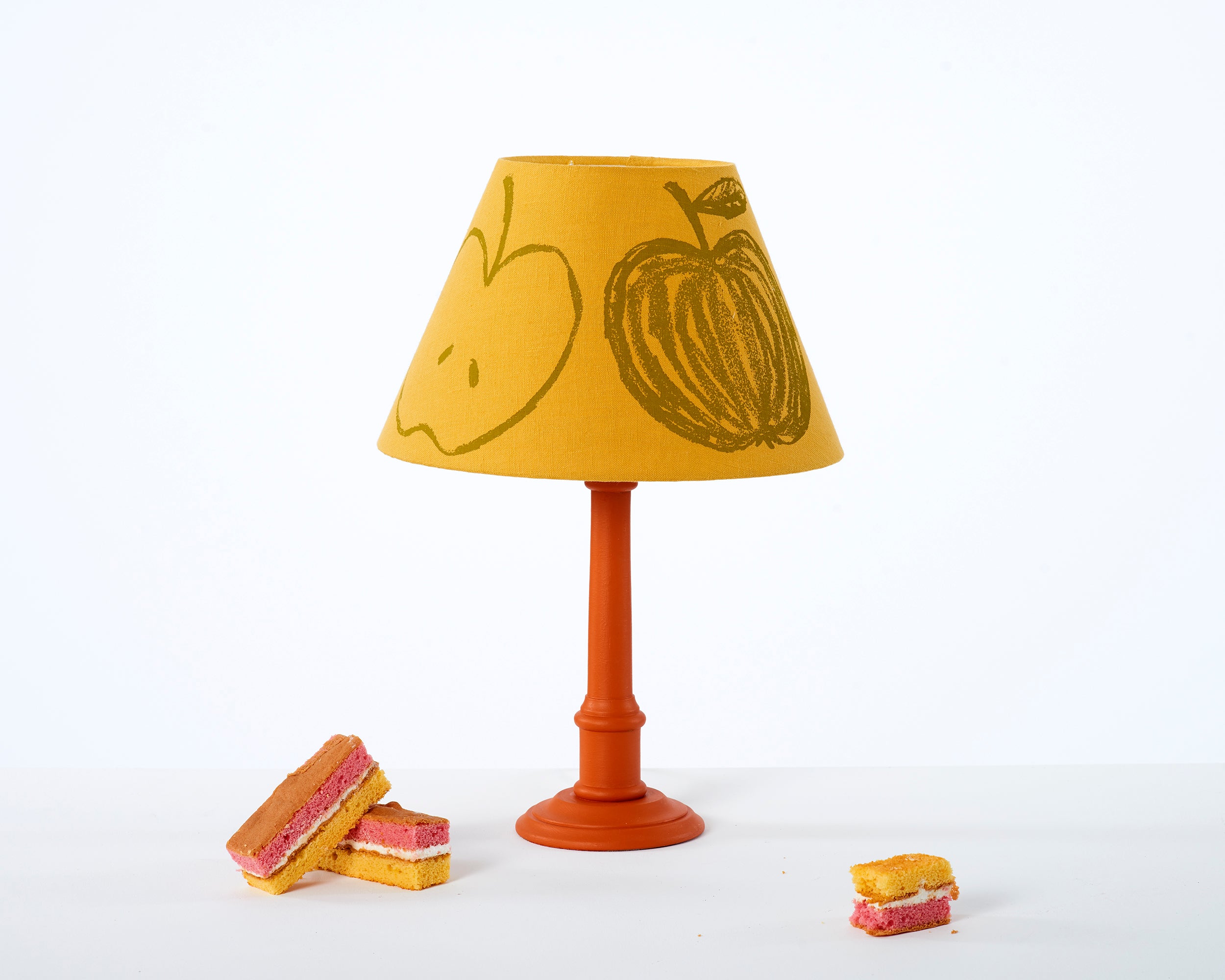 A is for Apple Lampshade | Yellow