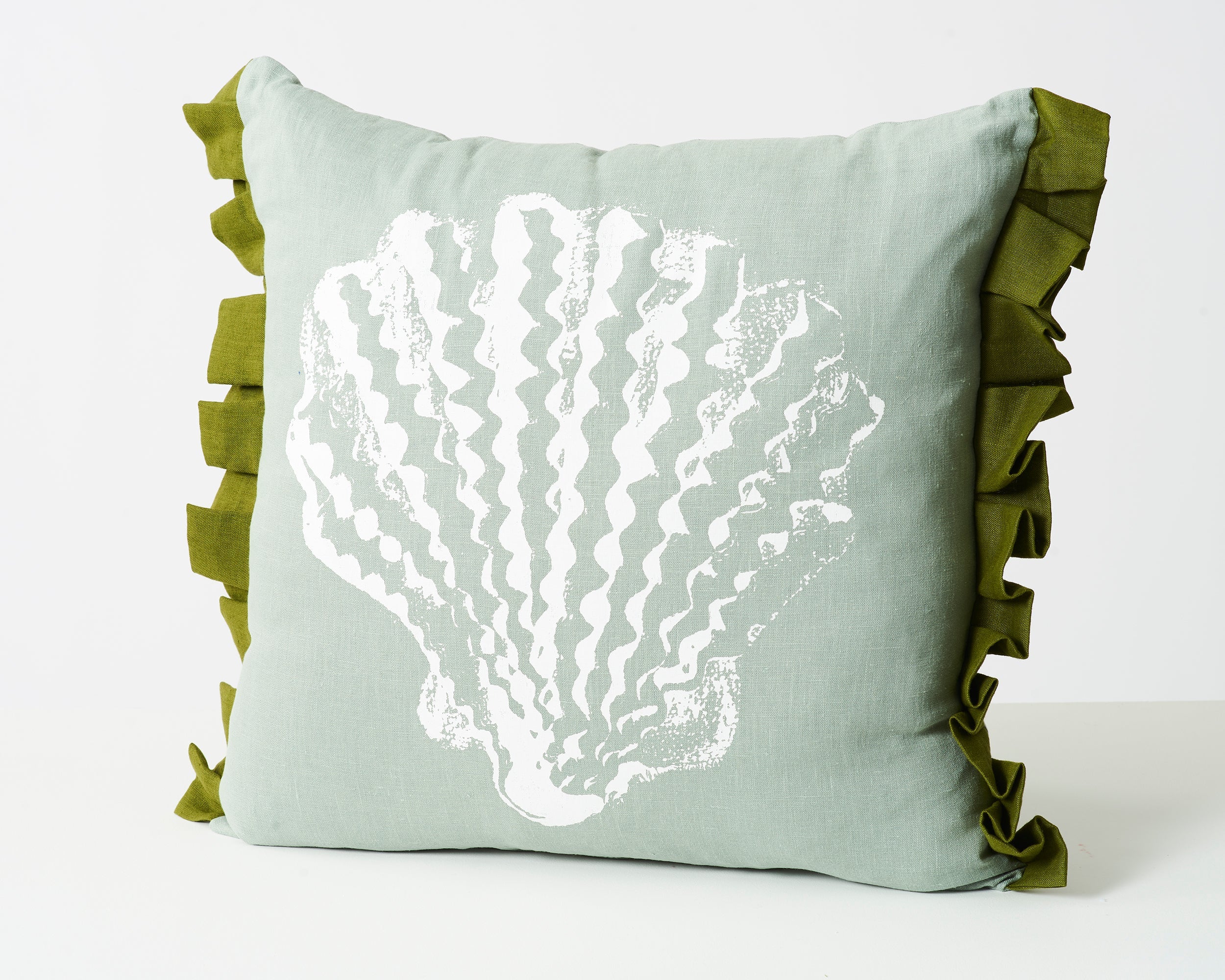 Single Pilgrim Cushion | Aqua