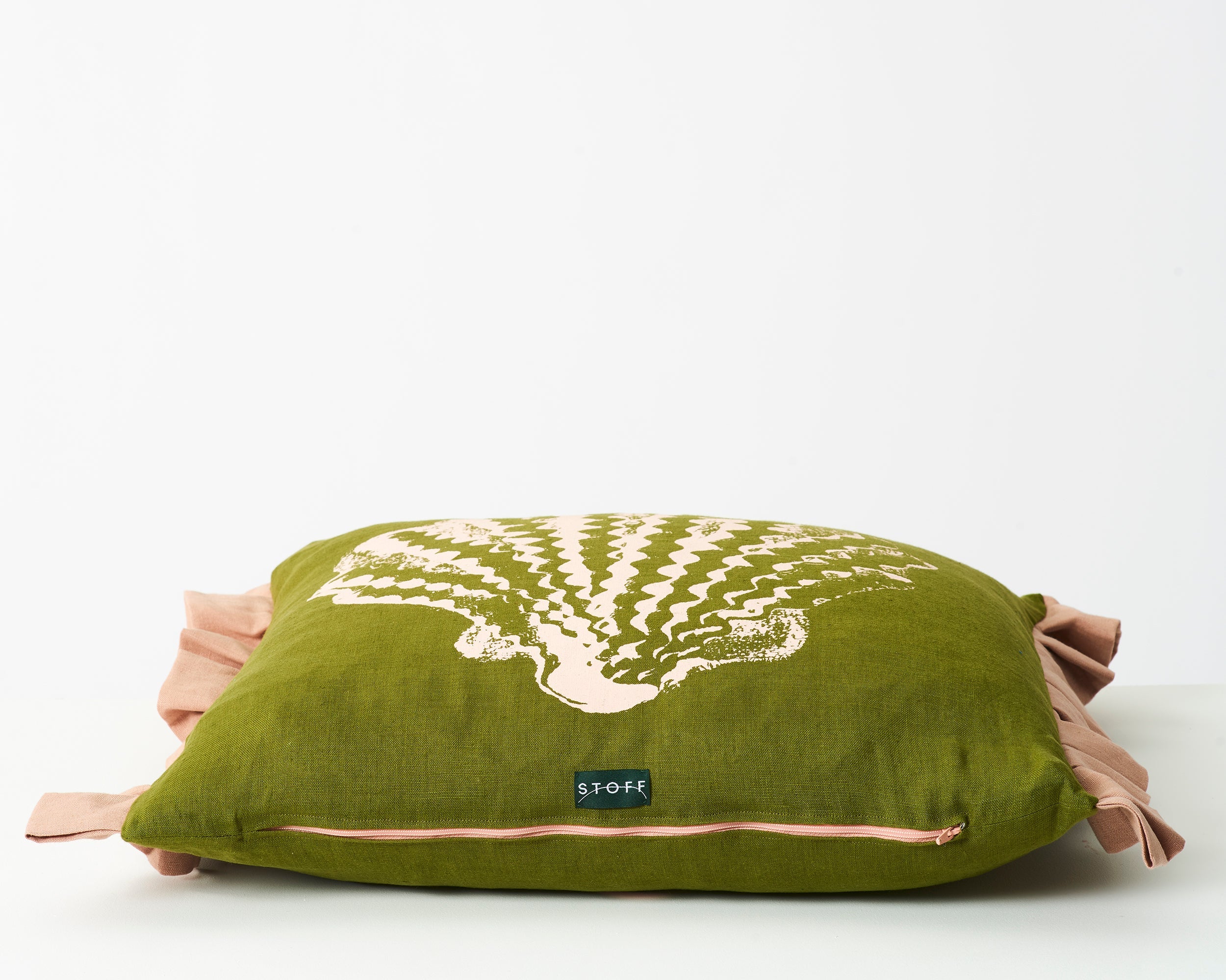 Single Pilgrim Cushion | Olive