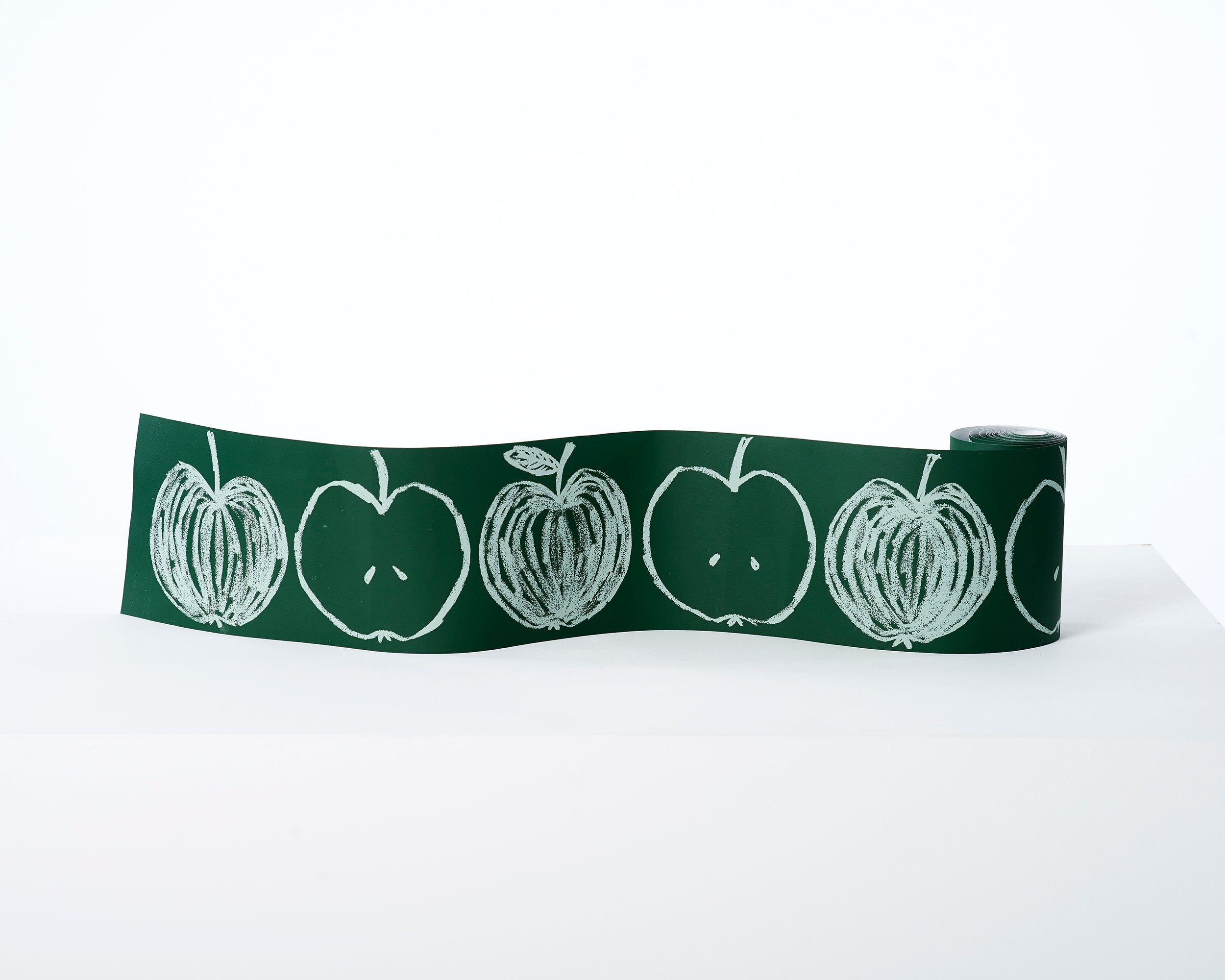 A is for Apple Border | Hunter Green