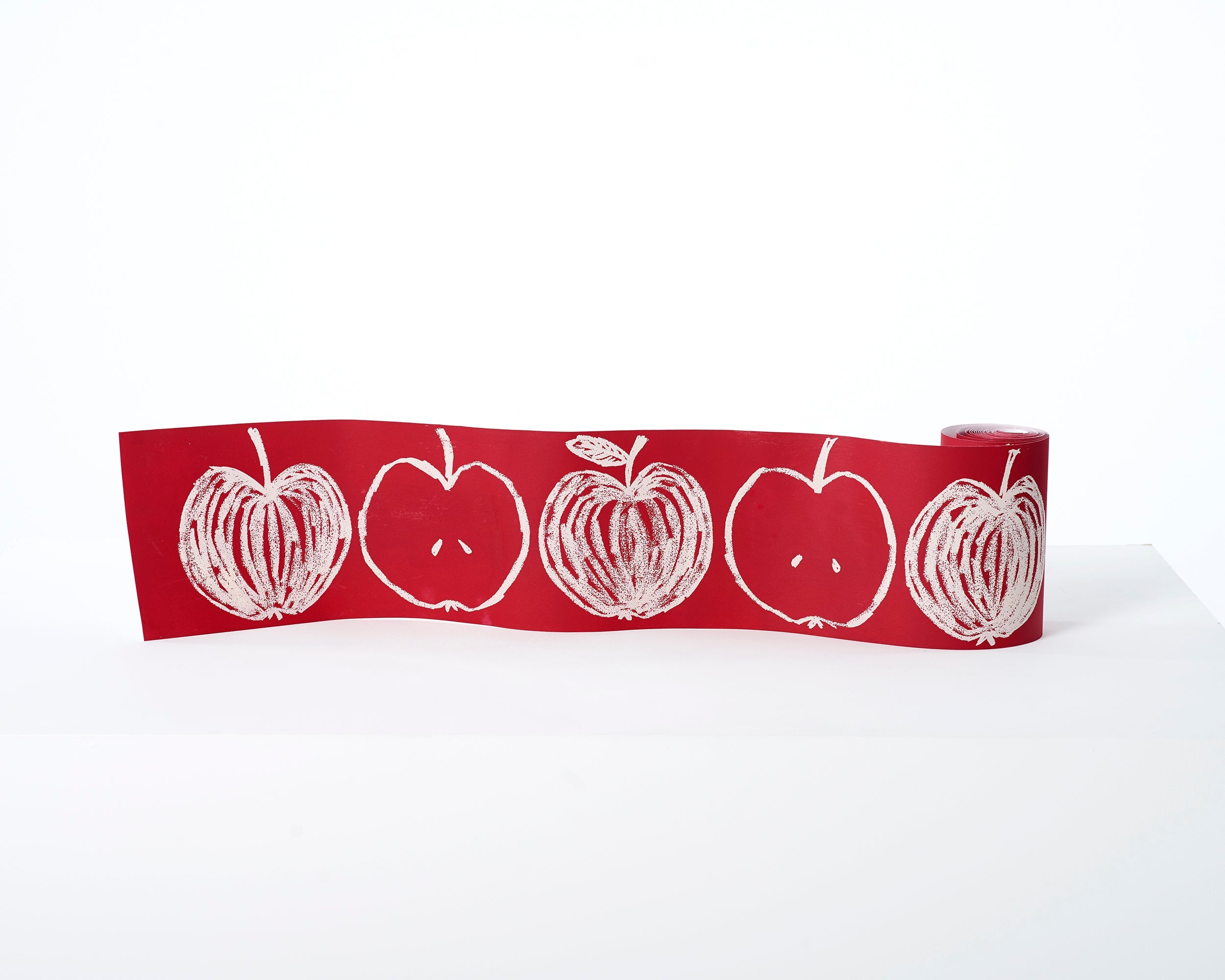 A is for Apple Border | Pink Red