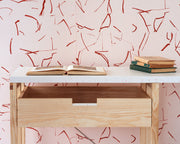 Collage Wallpaper | Plaster Pink