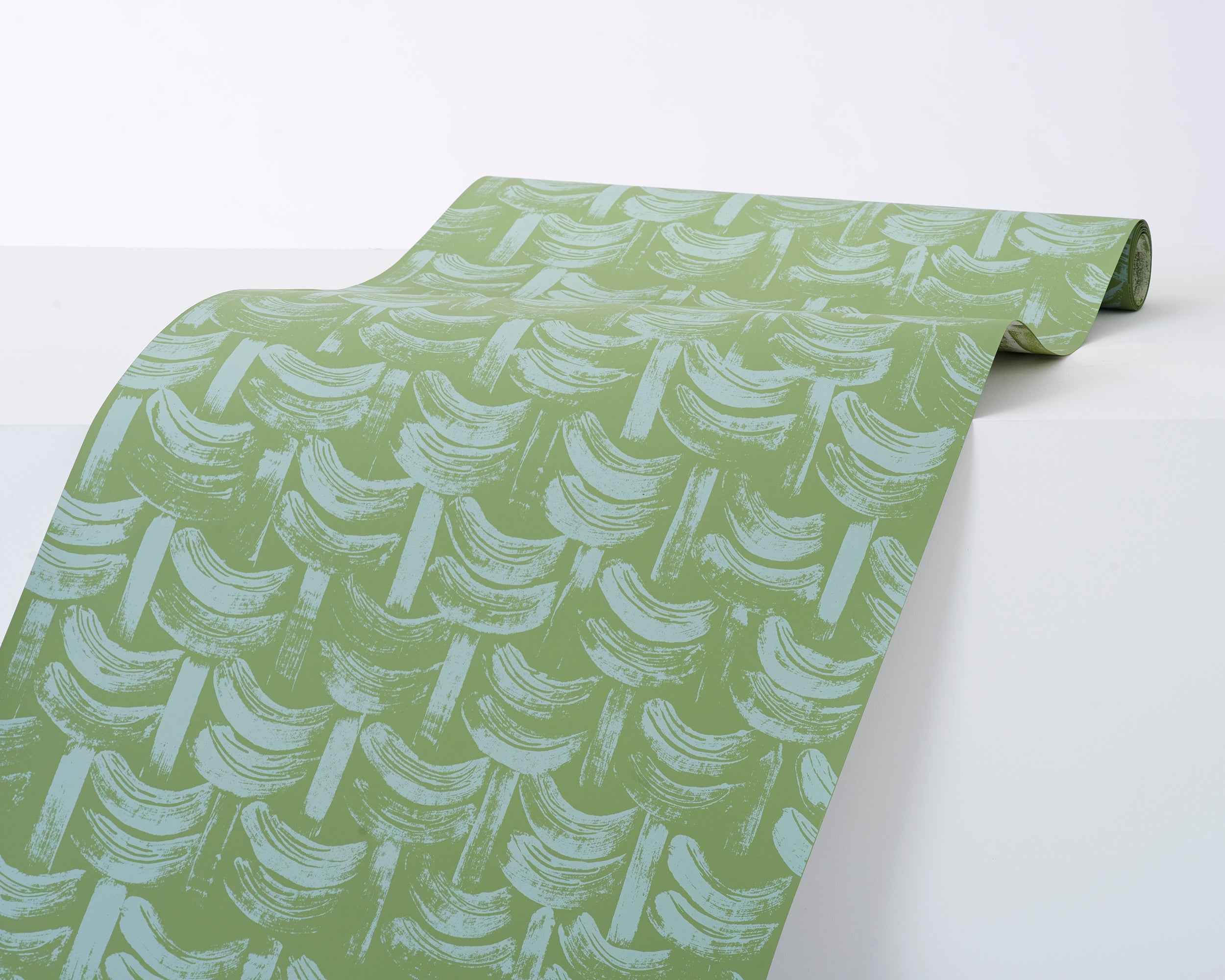 Basket Wallpaper | Sea Green