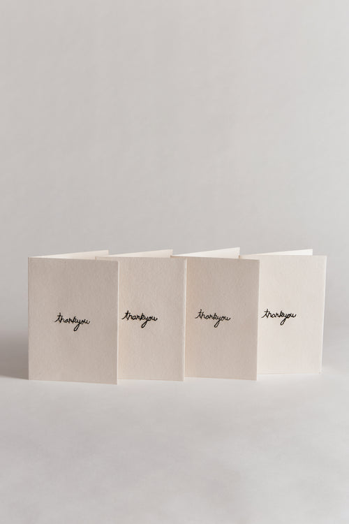 Hand Embroidered Thank You Card