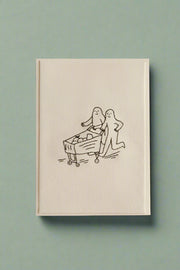 Hand Embroidered Couple Grocery Shopping Card