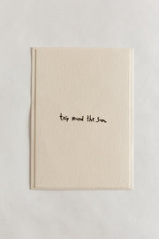 Hand Embroidered “trip round the sun” Card