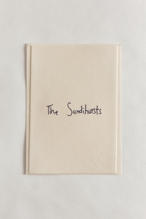 Customised Hand Embroidered Text Card