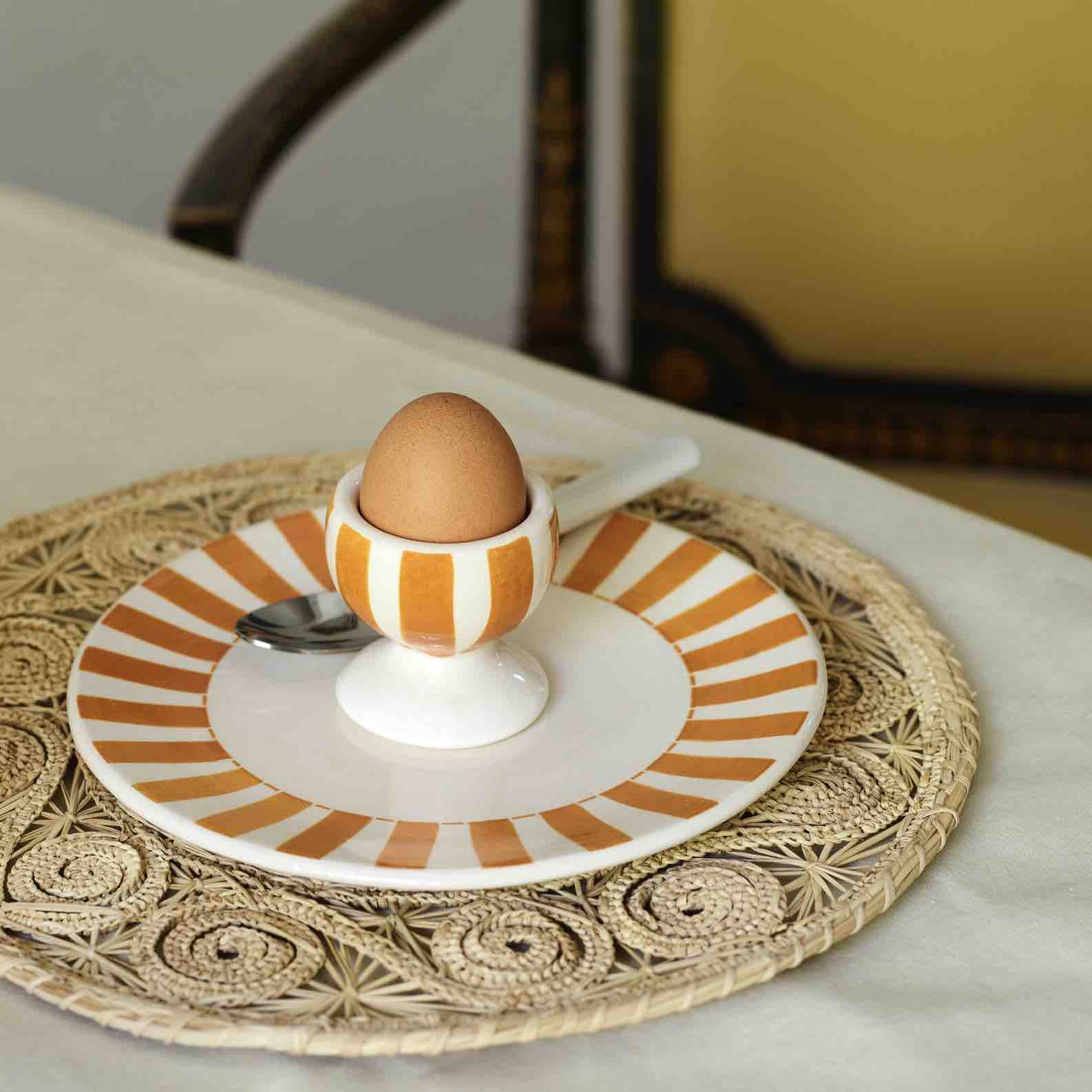 Yellow Stripes Side Plate
