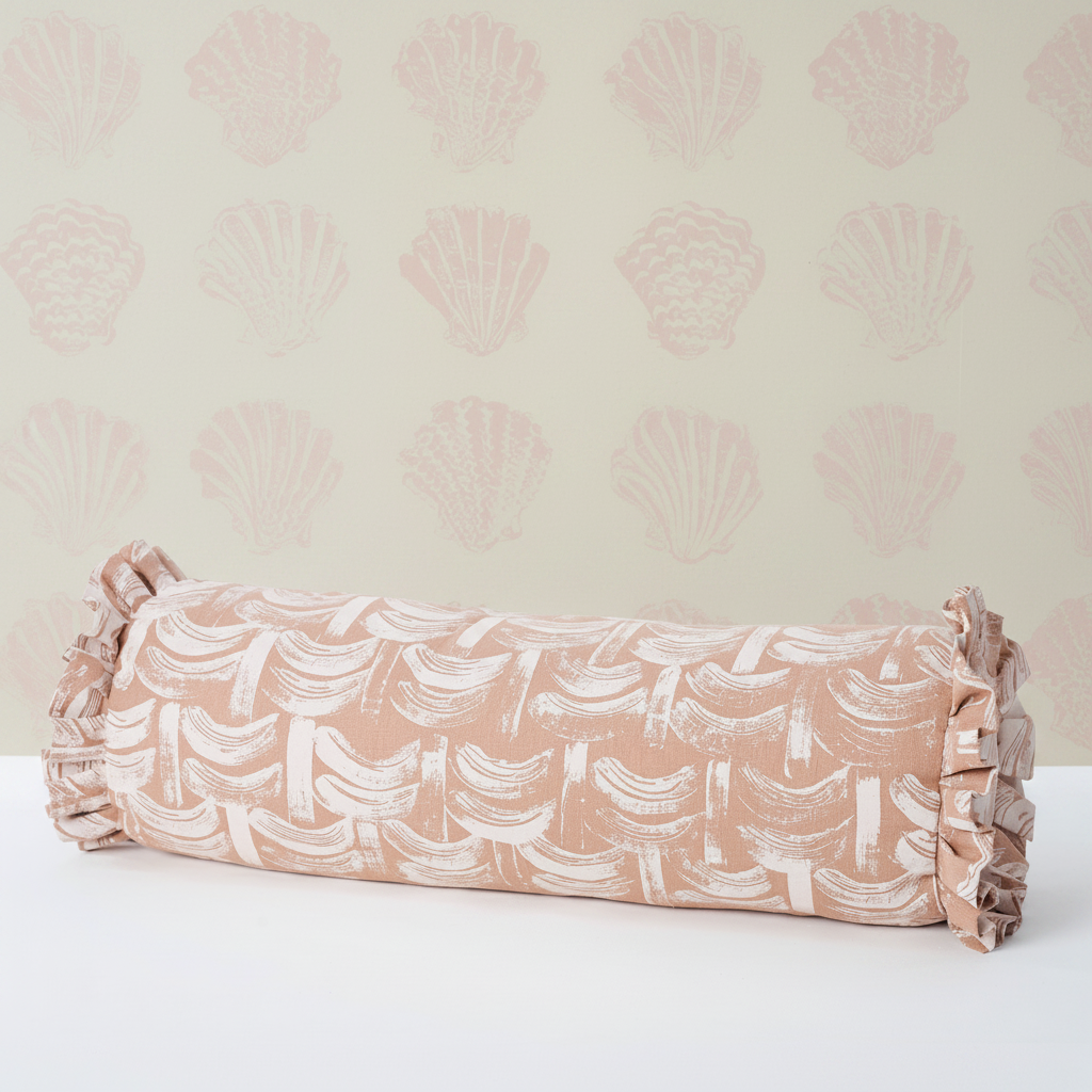 Basket Mini Bolster Plaster Pink – Pilgrim Marshmallow Wallpaper
