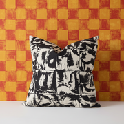 Bloc Cushion Mono – Picnic Circus Wallpaper