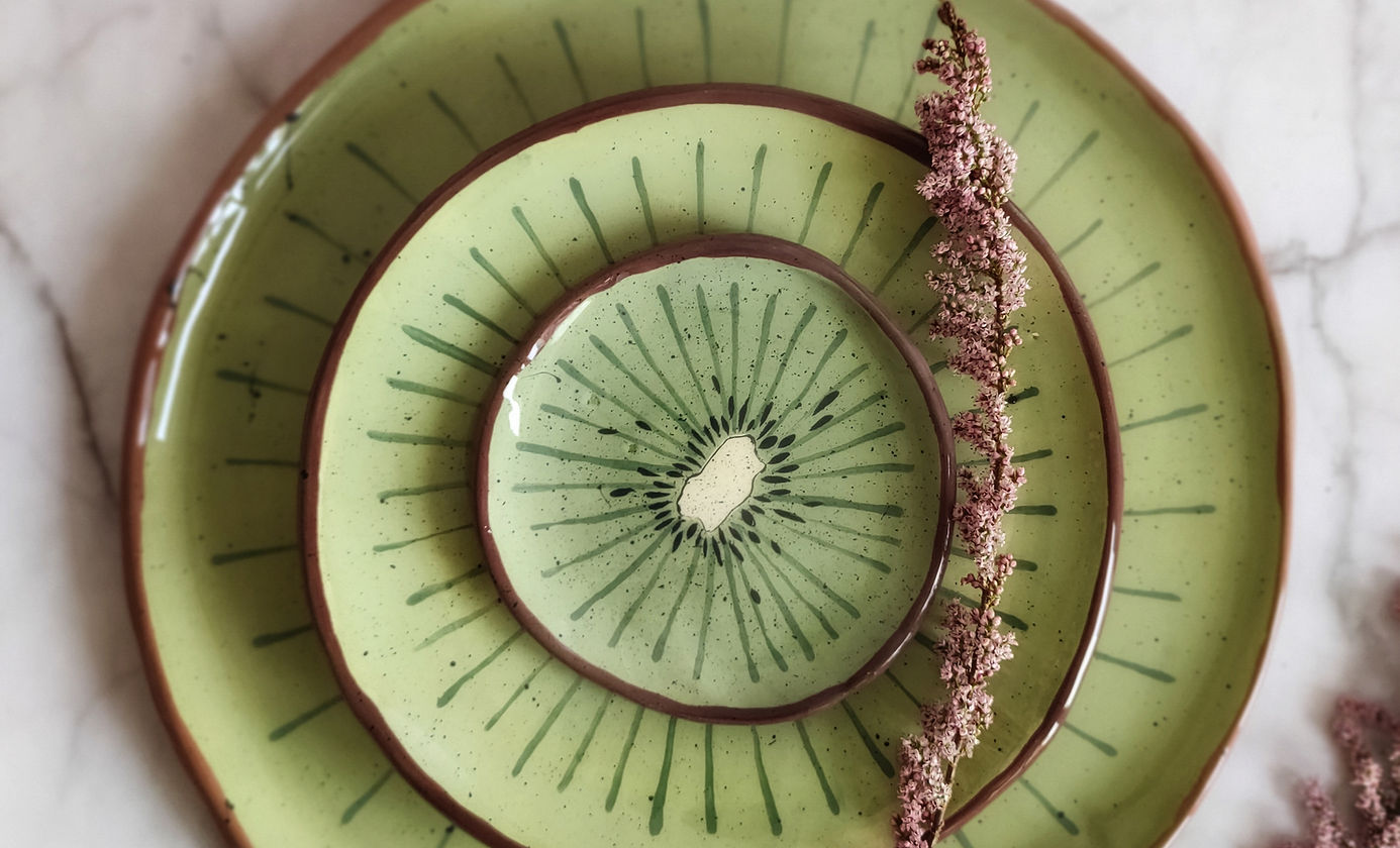 Kiwi plate 20 cm