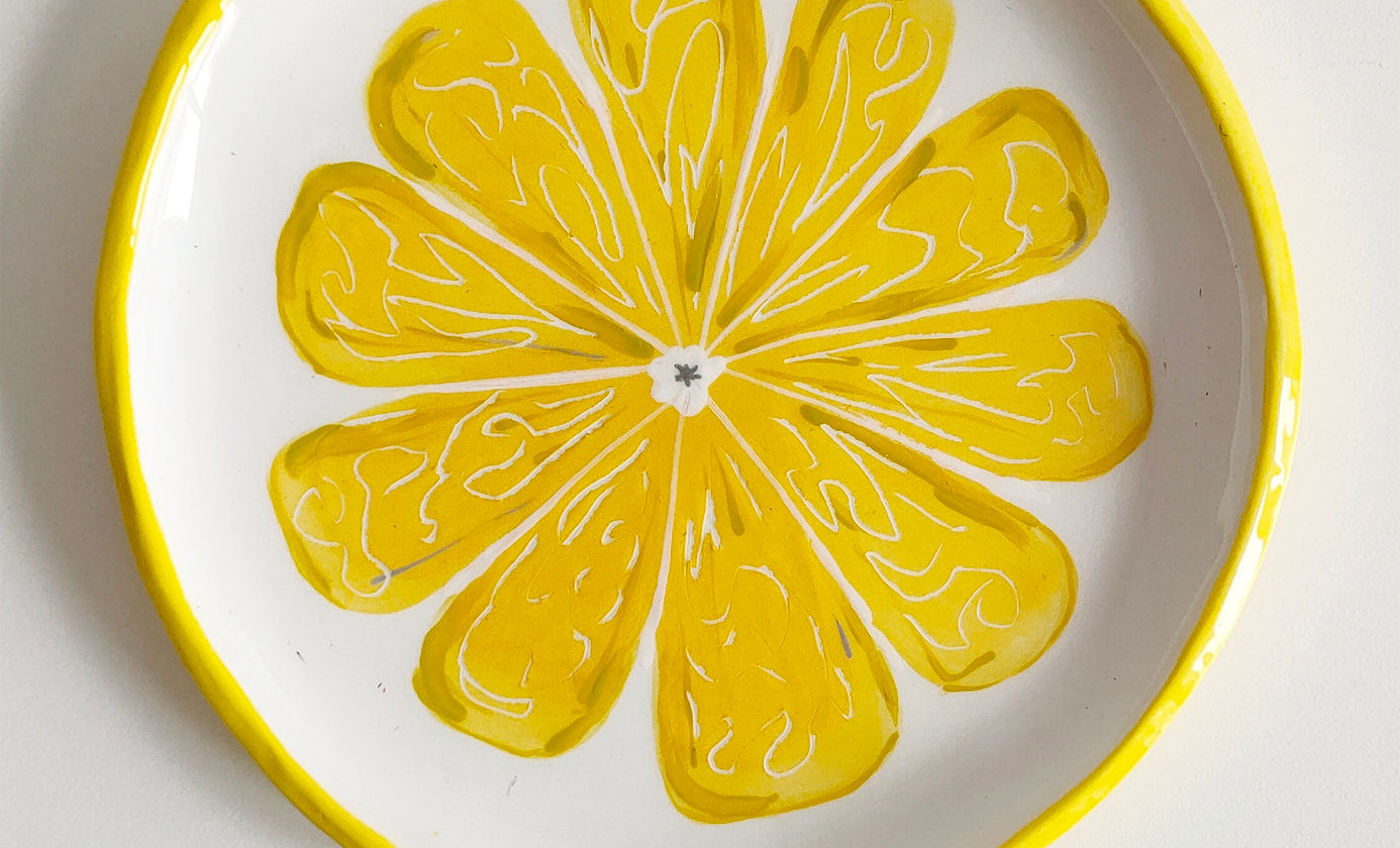 Lemon plate 20 cm