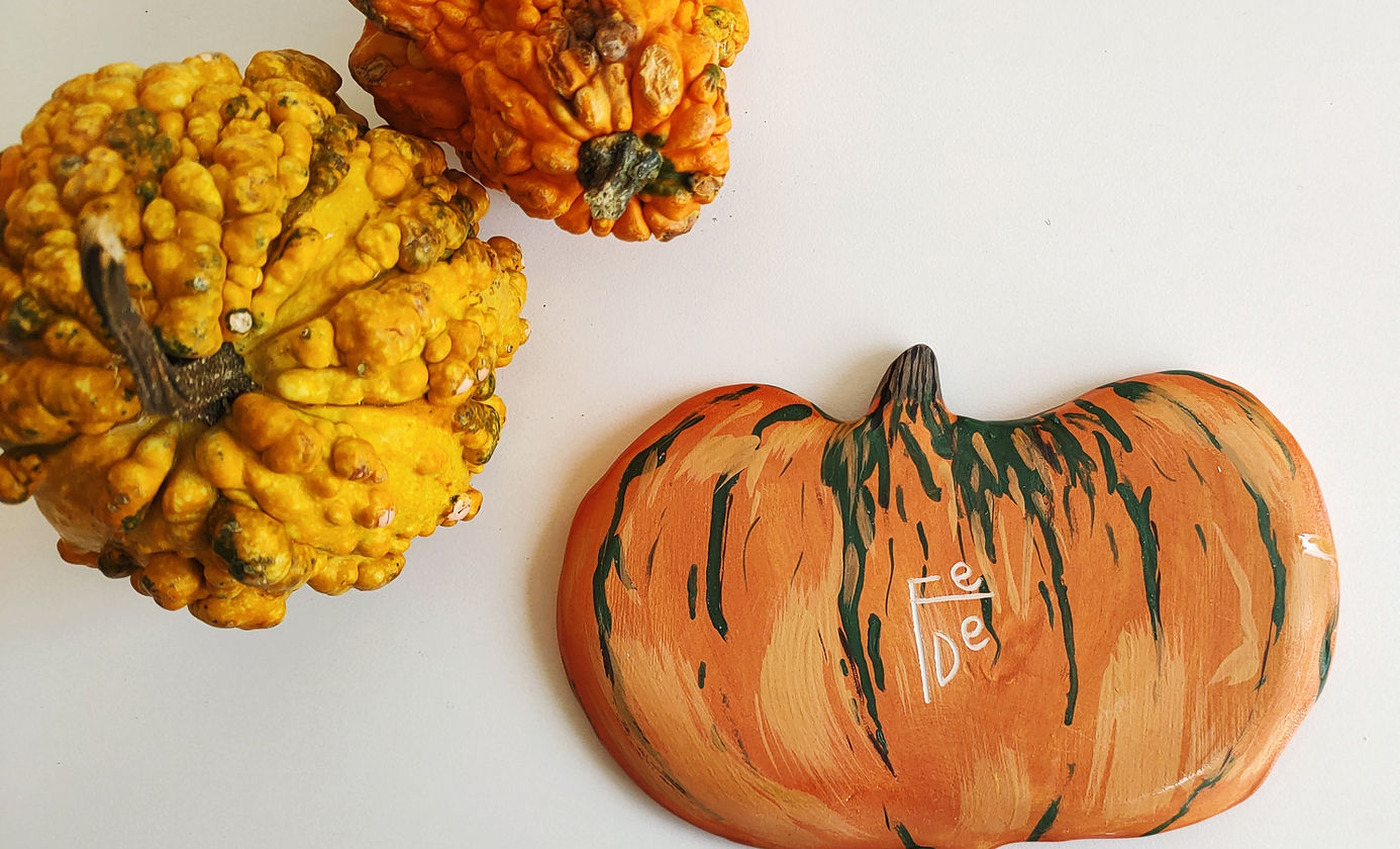 Orange Pumpkin plate