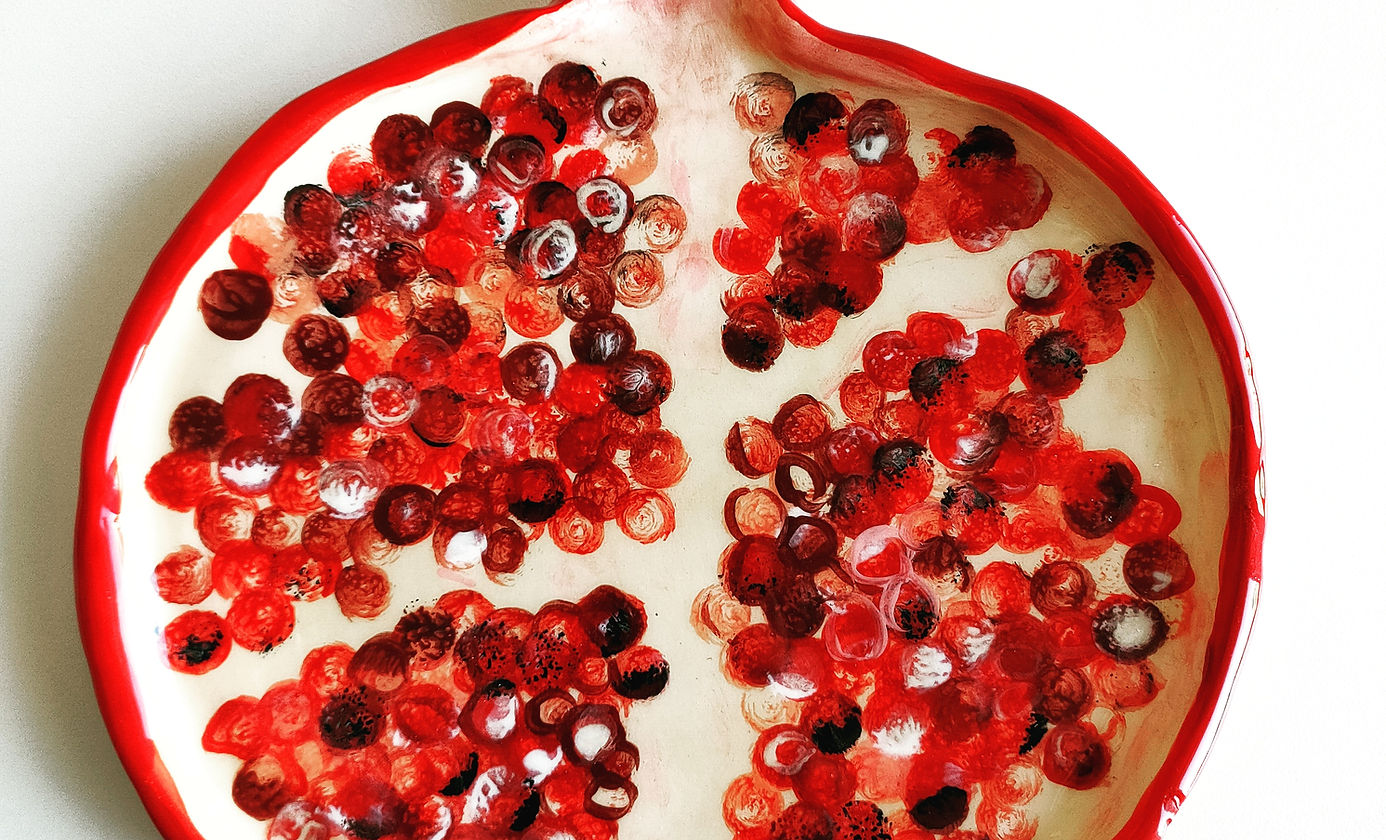 Pomegranate platter 30 cm