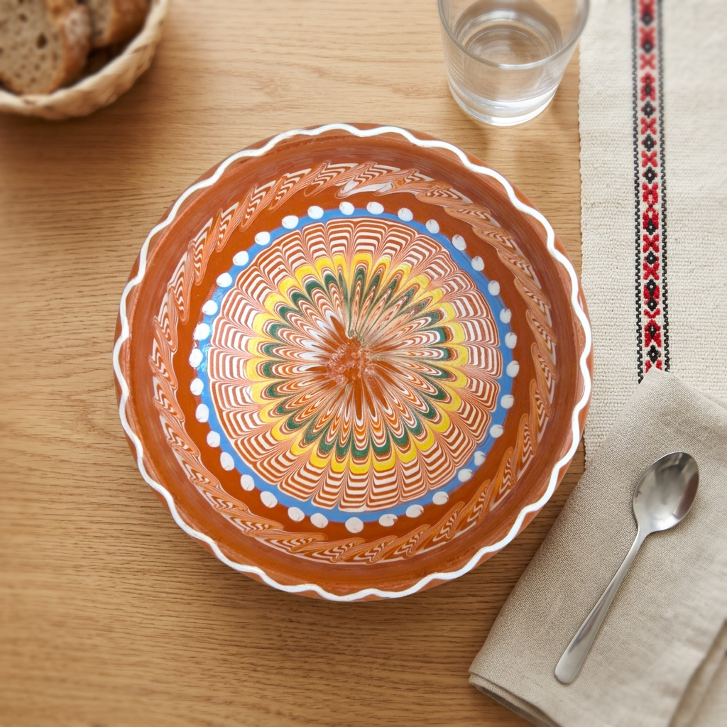 Dara Side Bowl in a Romanian-inspired dining-table setting
