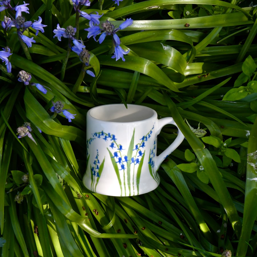 Bluebell Country Mug - Hand Painted