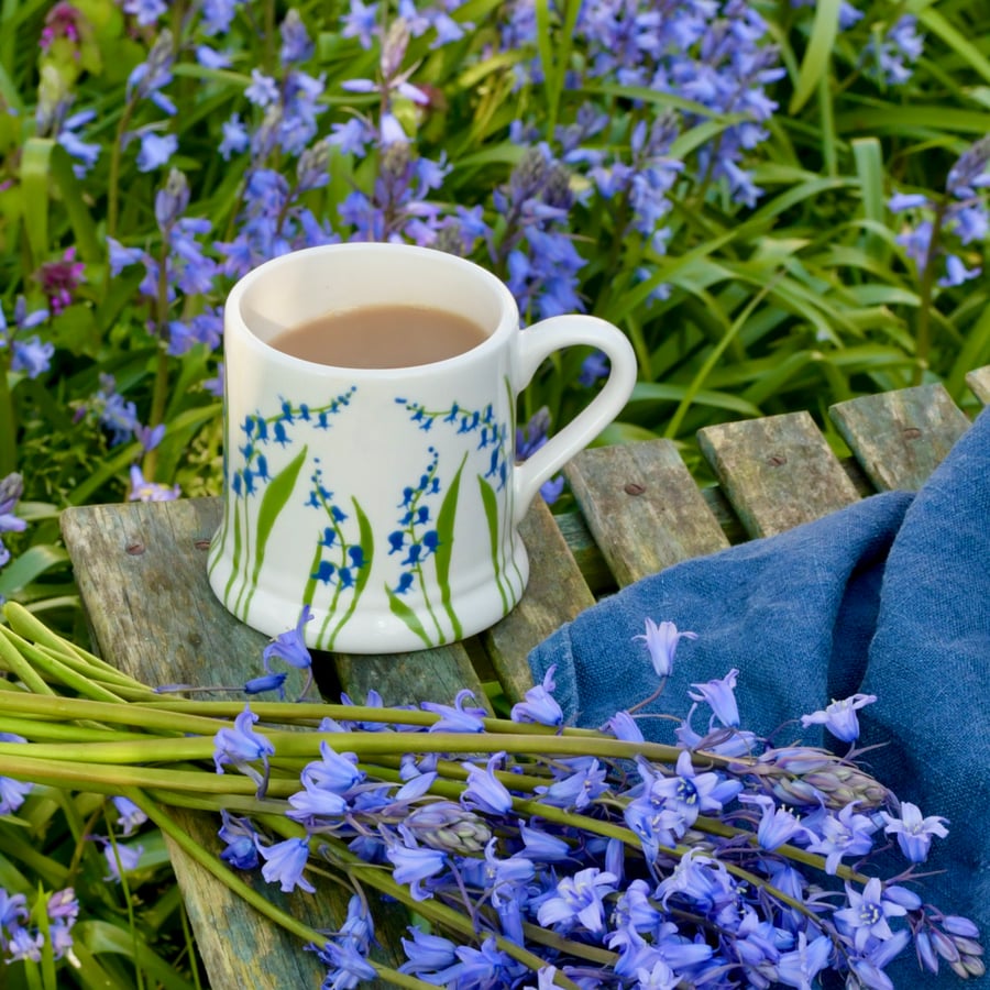 Bluebell Country Mug - Hand Painted