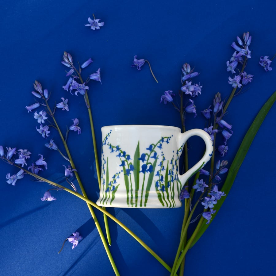 Bluebell Country Mug - Hand Painted