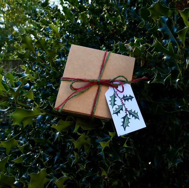Christmas Holly Tealight Holder