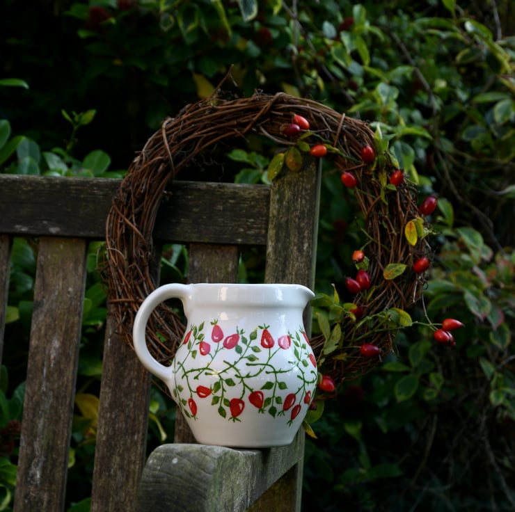 Rose Hip Rustic Pint Jug