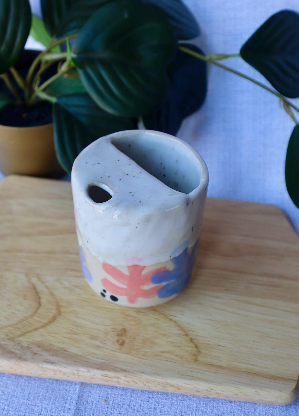 Handmade Ceramic Travel Cup / Tumbler ||