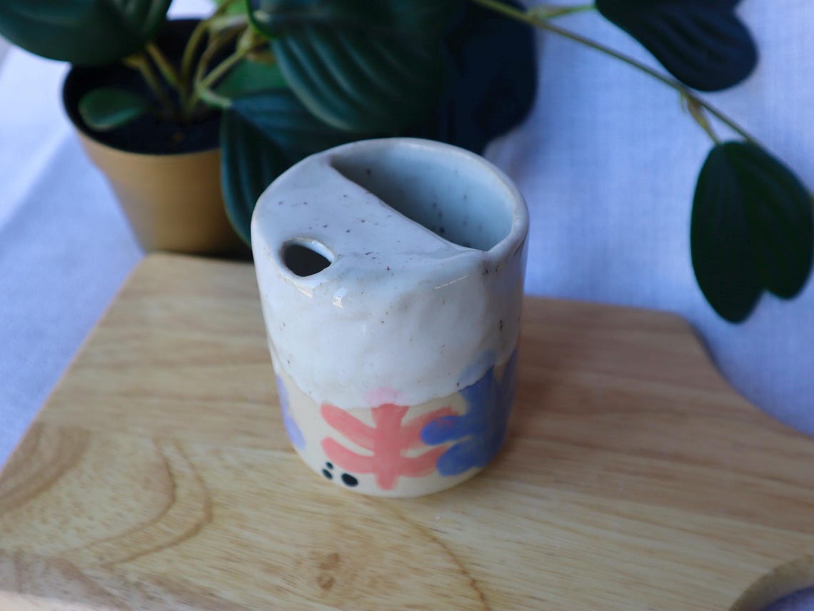 Handmade Ceramic Travel Cup / Tumbler ||