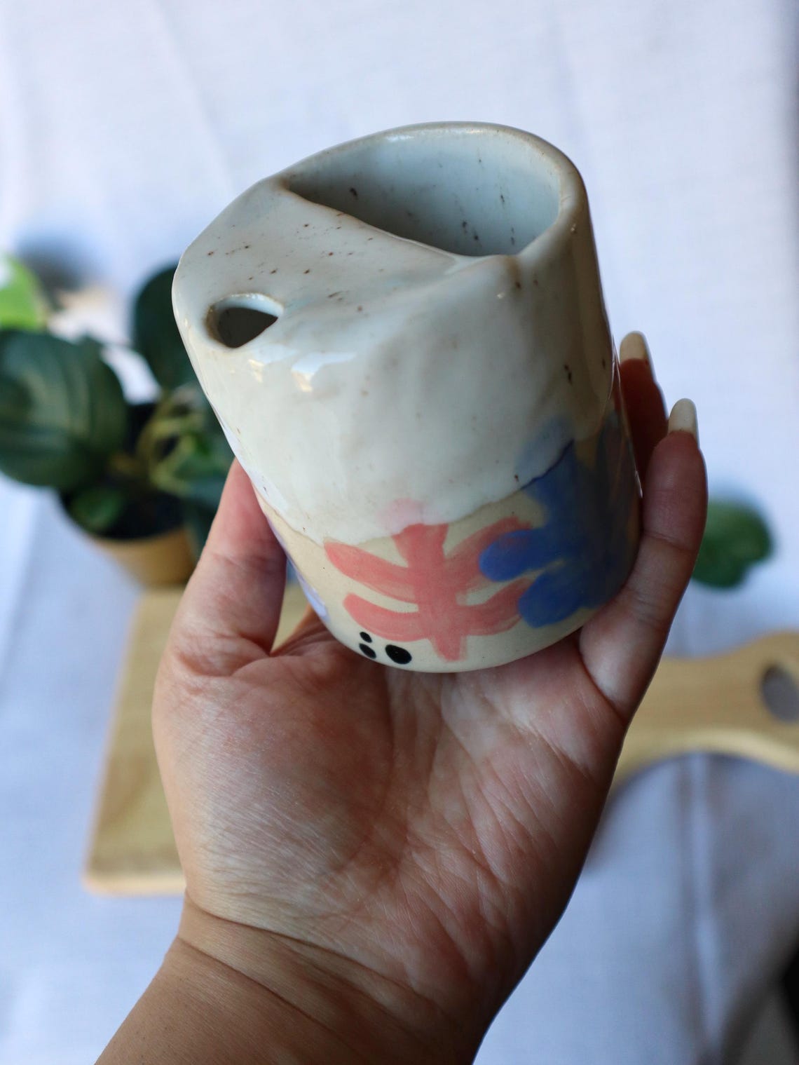 Handmade Ceramic Travel Cup / Tumbler ||