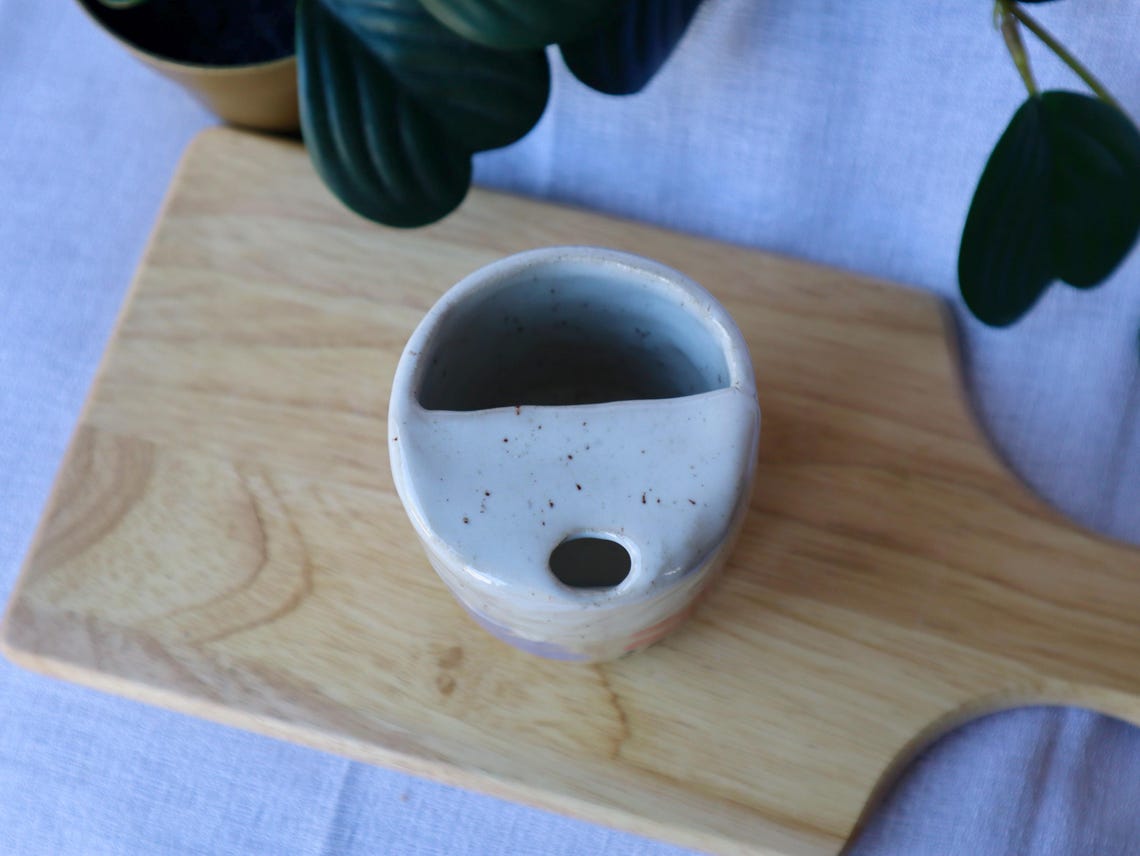 Handmade Ceramic Travel Cup / Tumbler ||