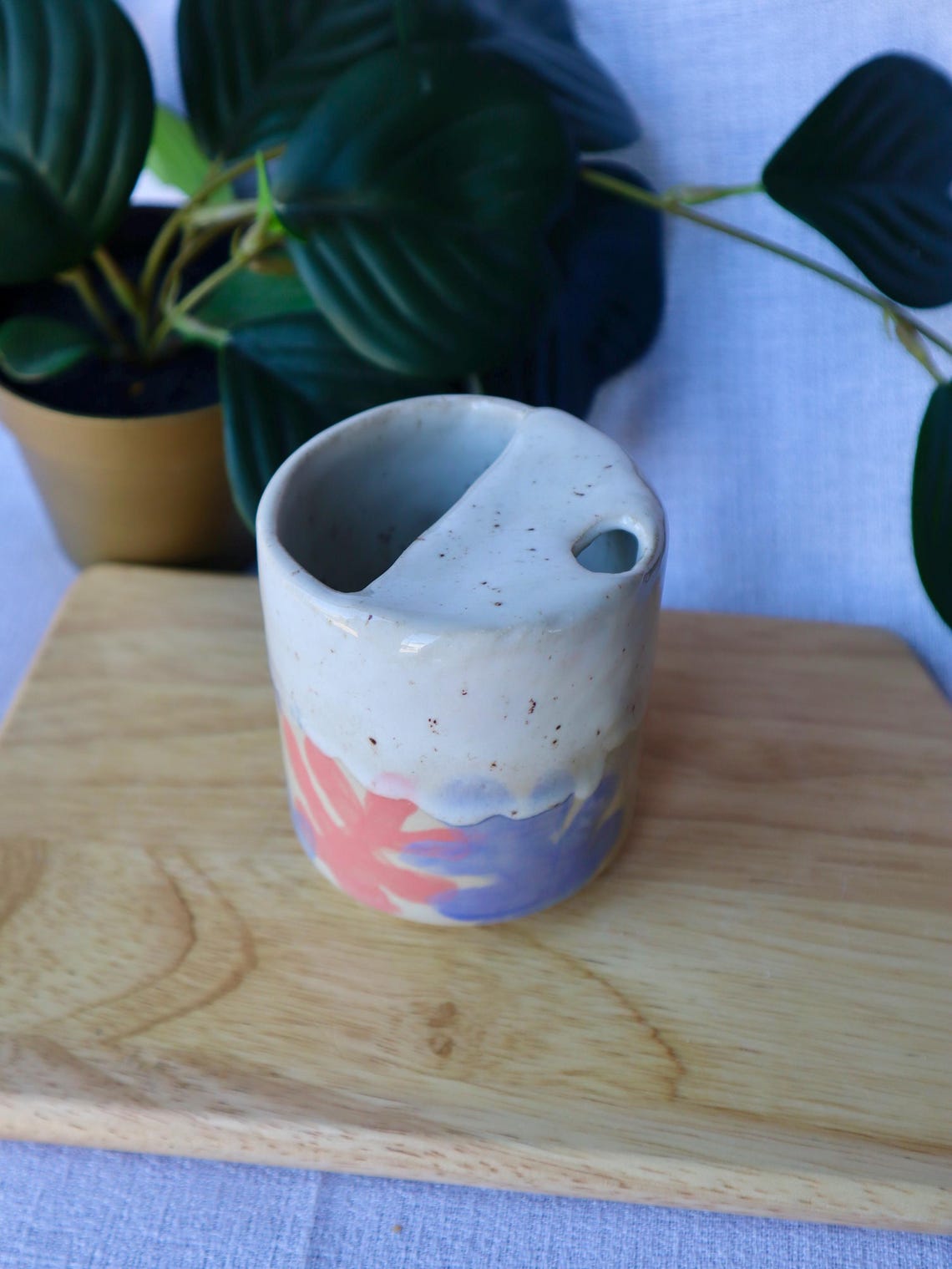 Handmade Ceramic Travel Cup / Tumbler ||