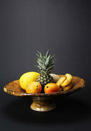Morrocan Vintage Tamegroute Ochre Large Platter - Yellow