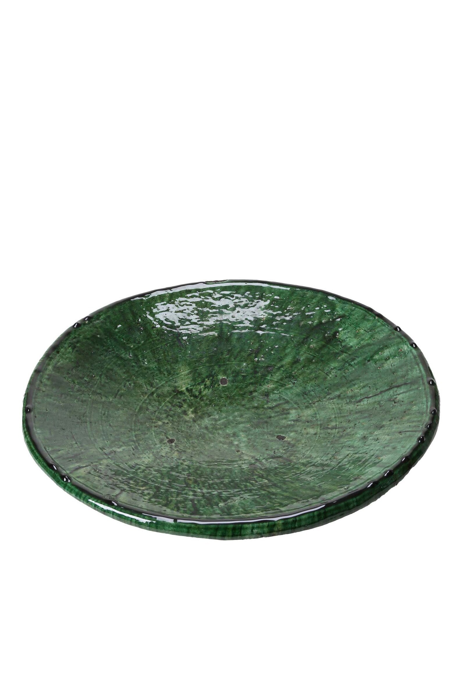 Morrocan Vintage Tamegroute Green Large Platter