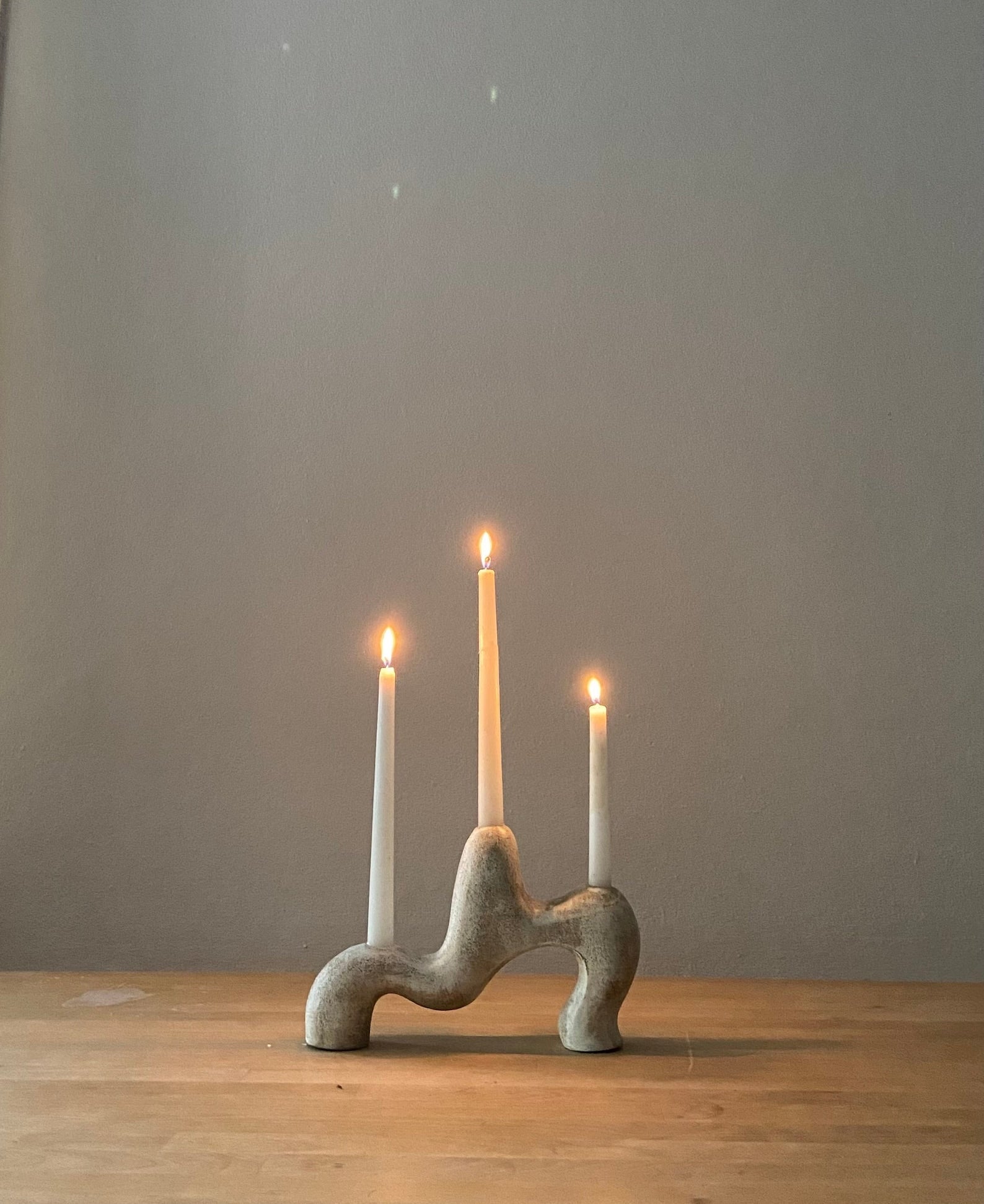 Ceramic Candle Holder | White Ceramic Candlestick