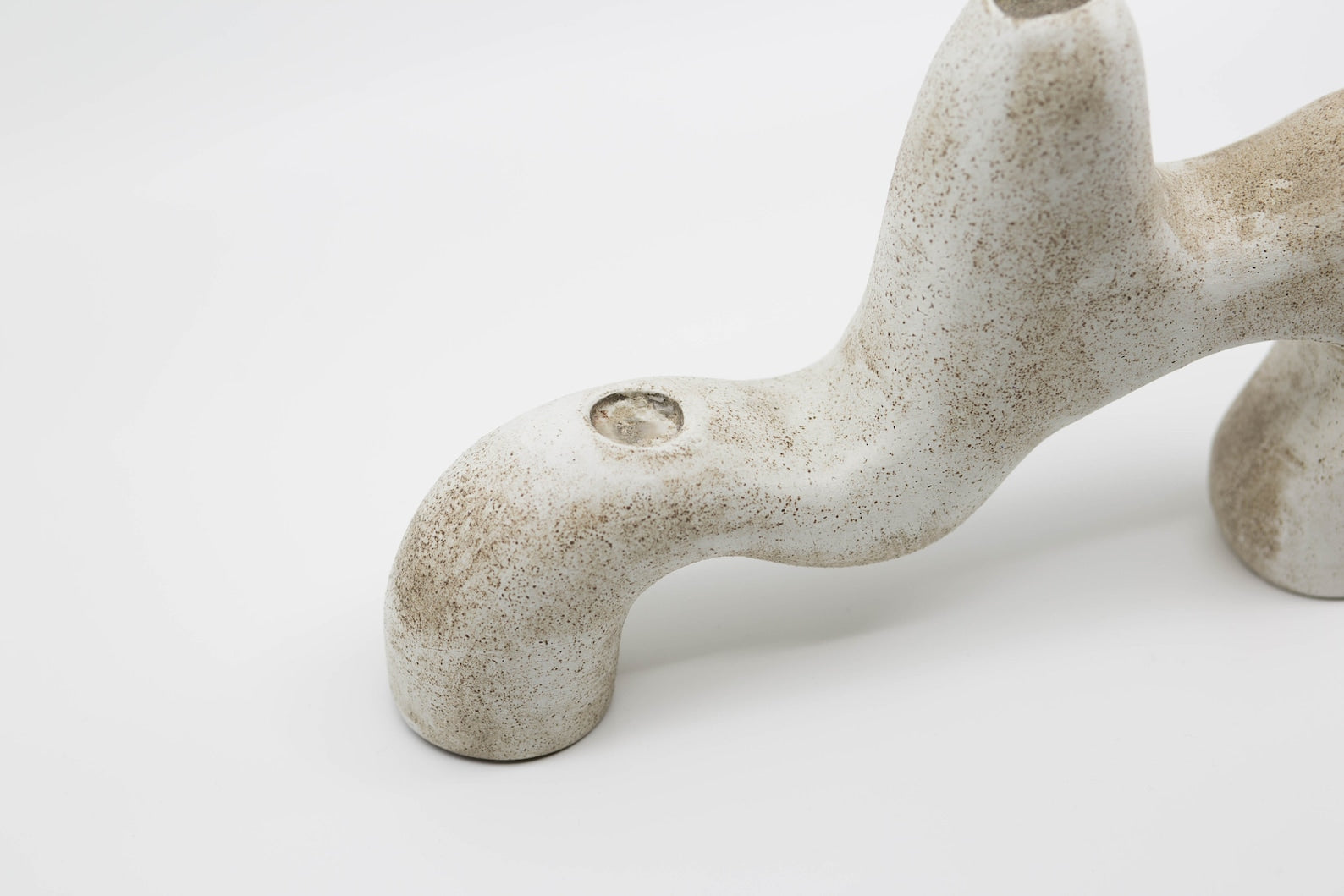 Ceramic Candle Holder | White Ceramic Candlestick