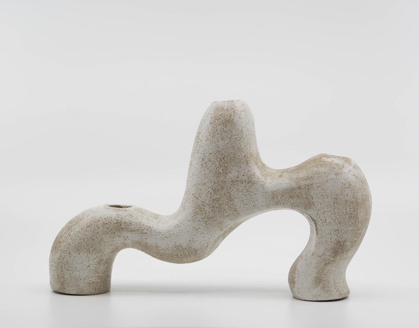 Ceramic Candle Holder | White Ceramic Candlestick