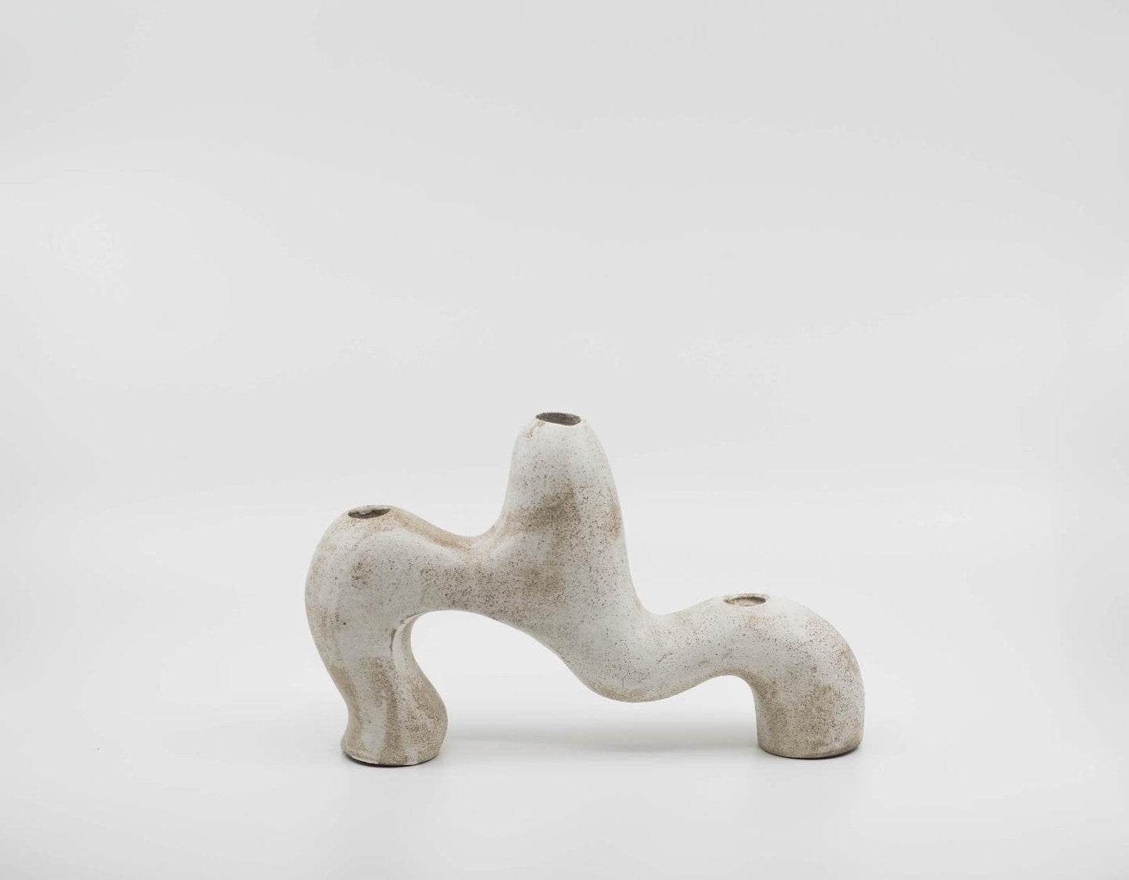 Ceramic Candle Holder | White Ceramic Candlestick