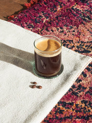 Recycled Moroccan Clear Tumbler/Highball Glass with foot