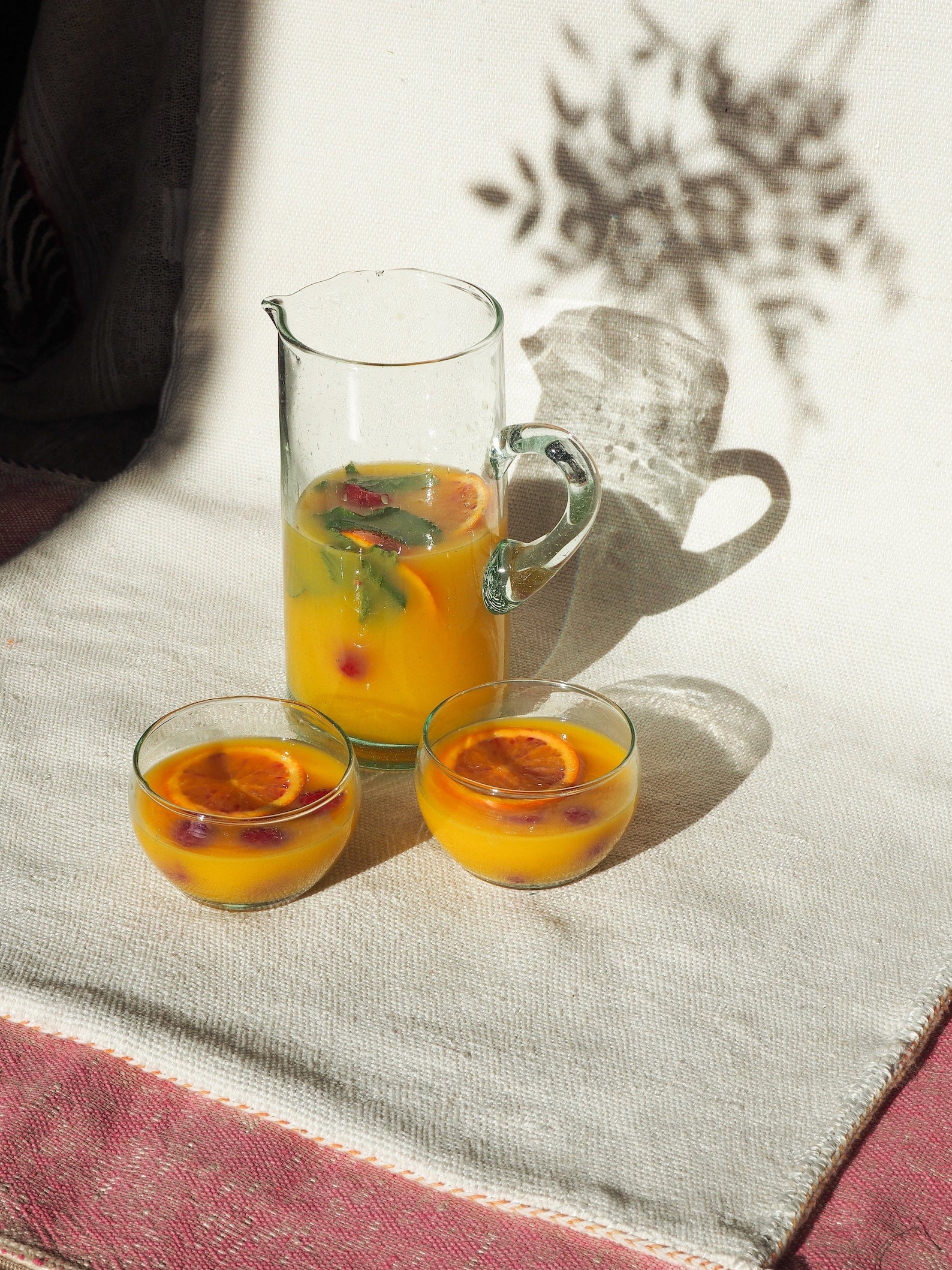 Recycled Moroccan Glass Water Jug
