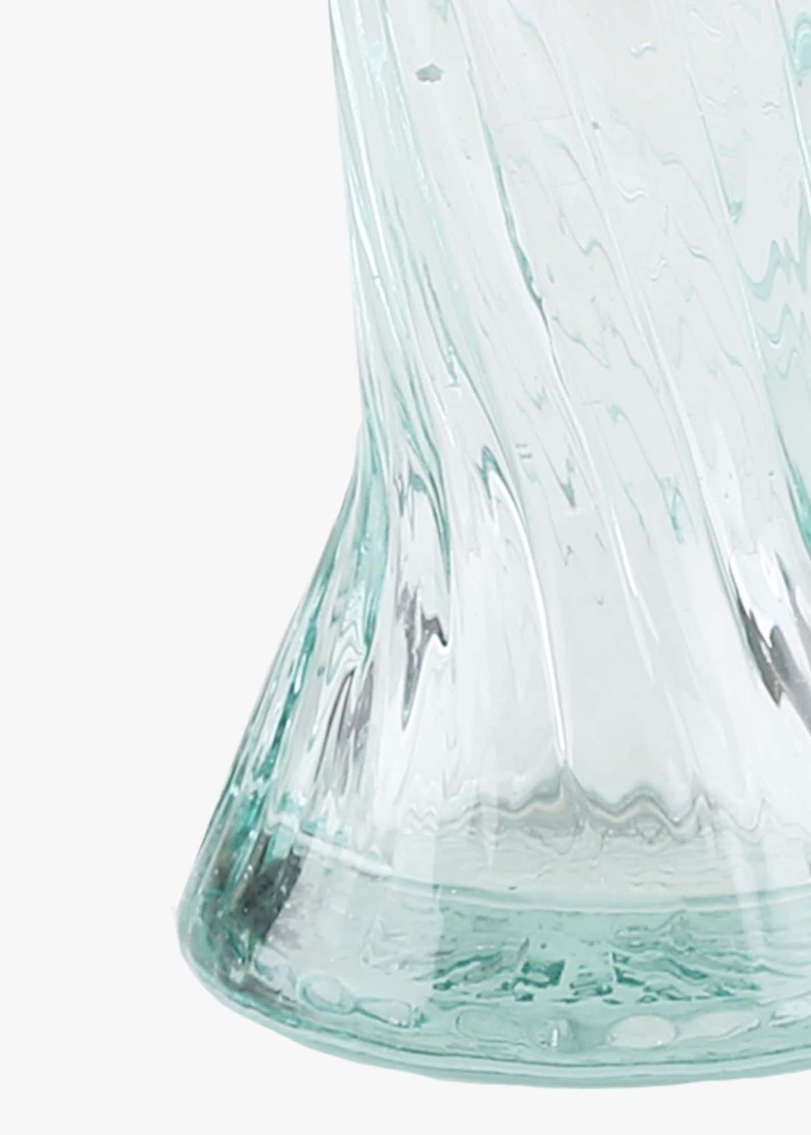 Recycled Moroccan Clear Twist Design Champagne Flute Glass - Set of 6
