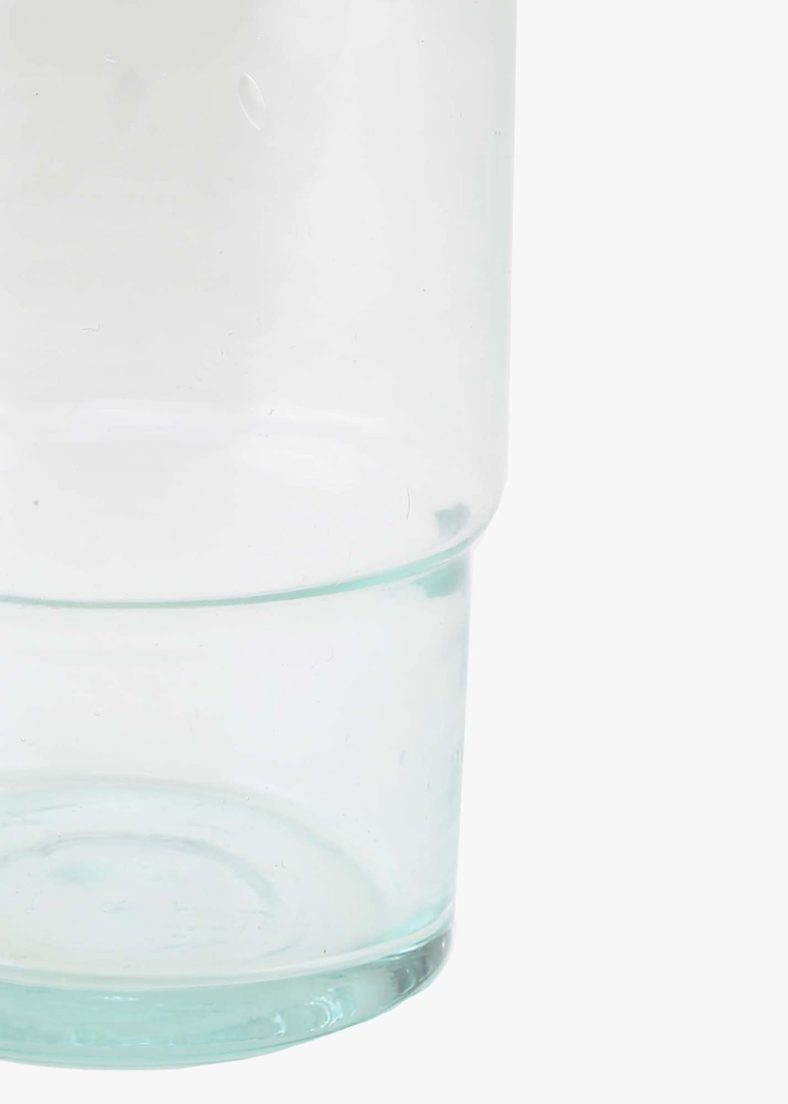 Recycled Moroccan Stackable Half Pint/Pint Glass  - Tumbler set of 6