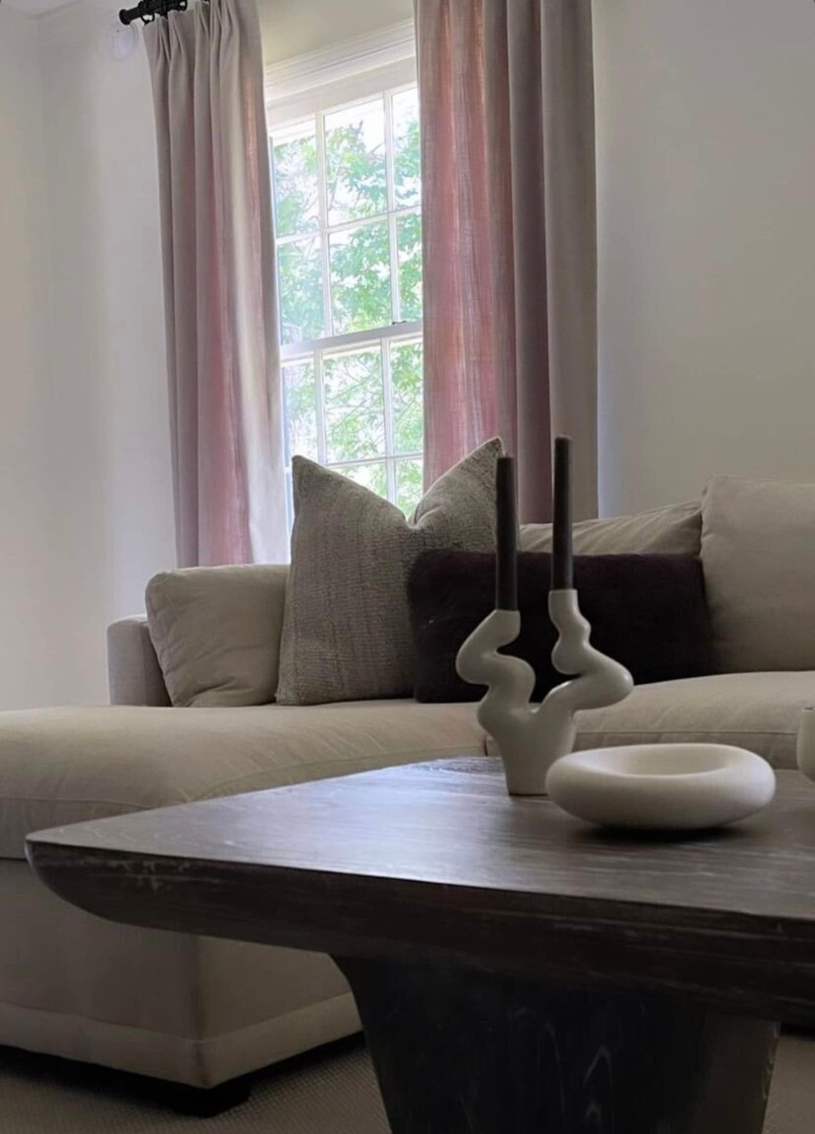 Candle Holder, White Ceramic Vase