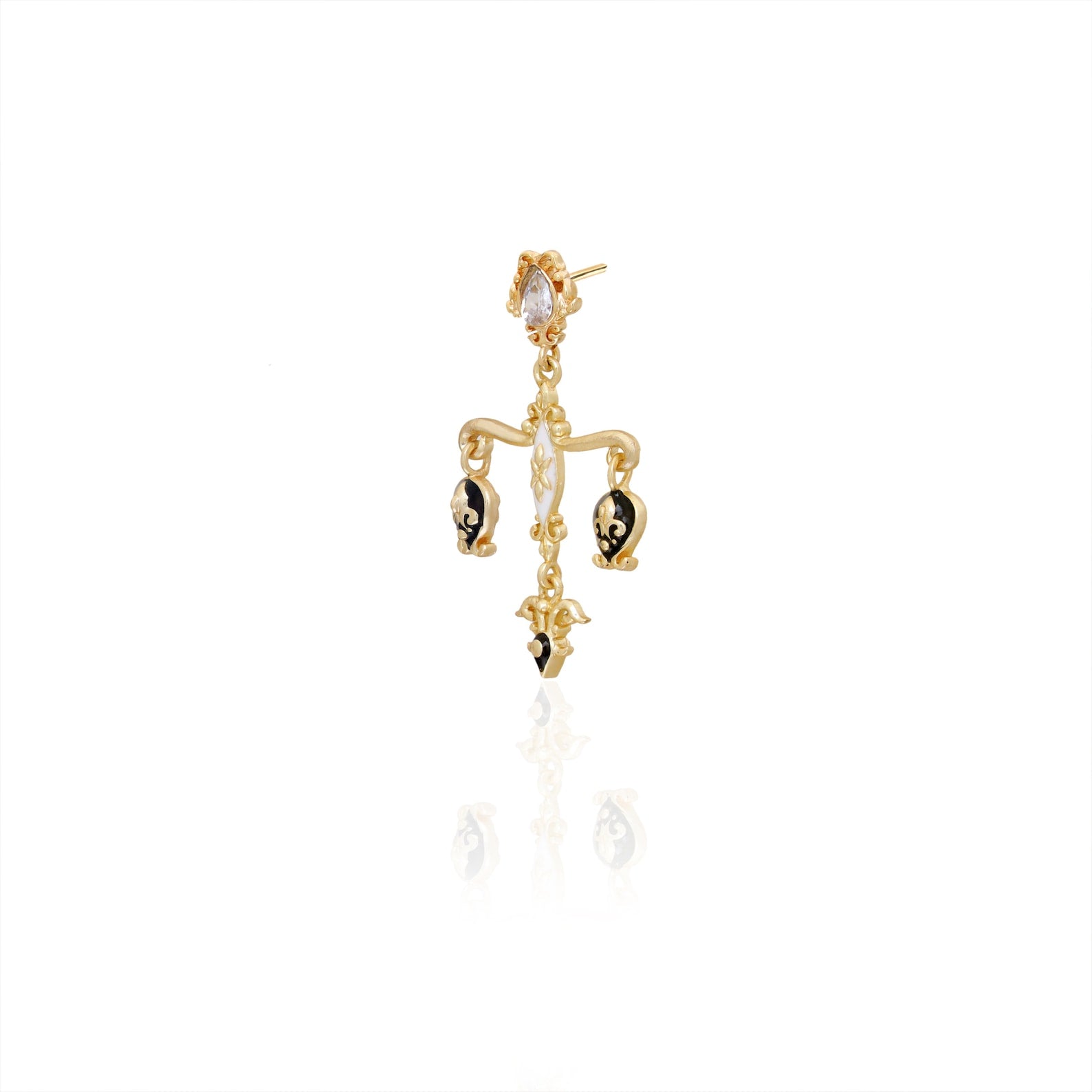 Victorian chandelier drop earrings