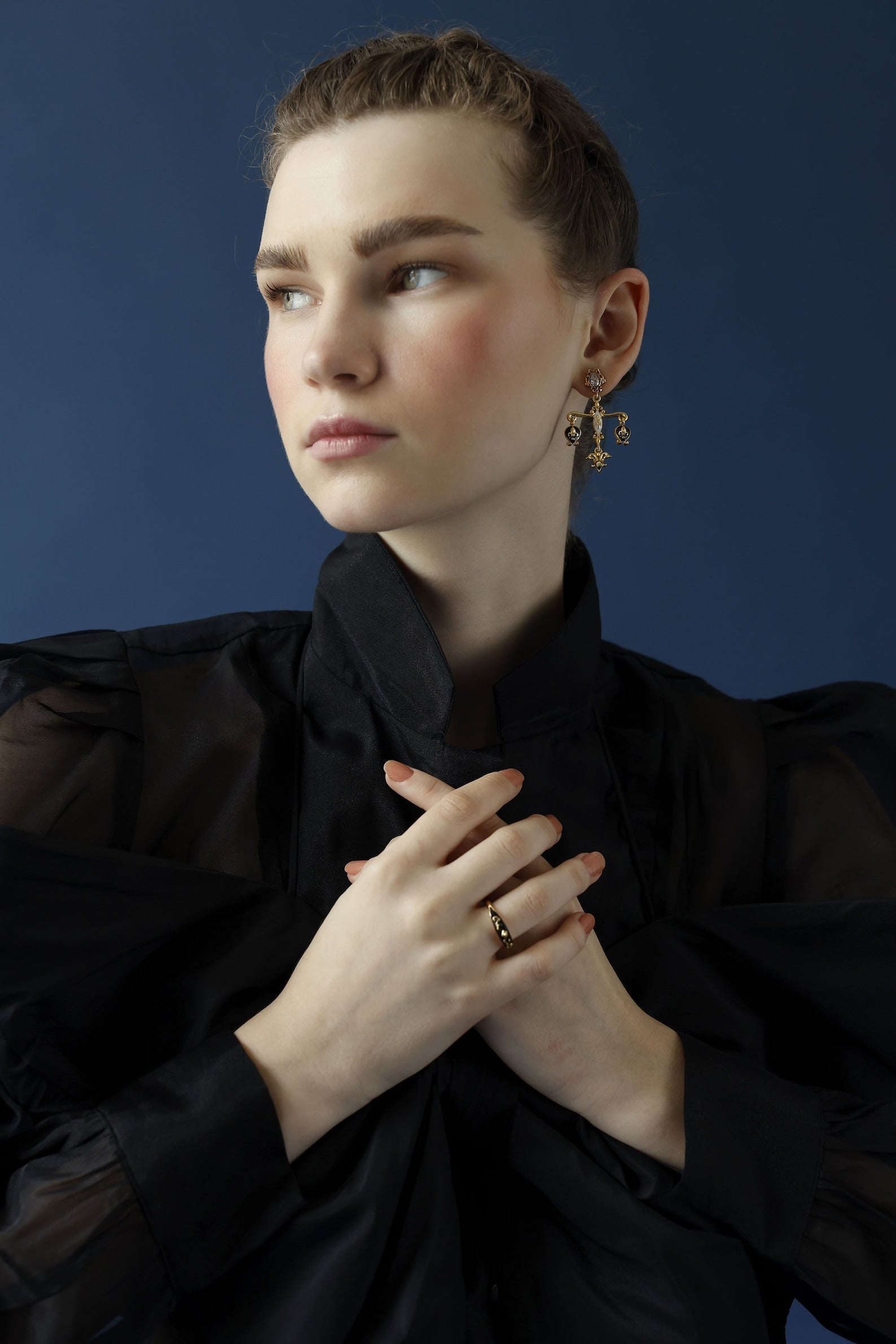 Victorian chandelier drop earrings