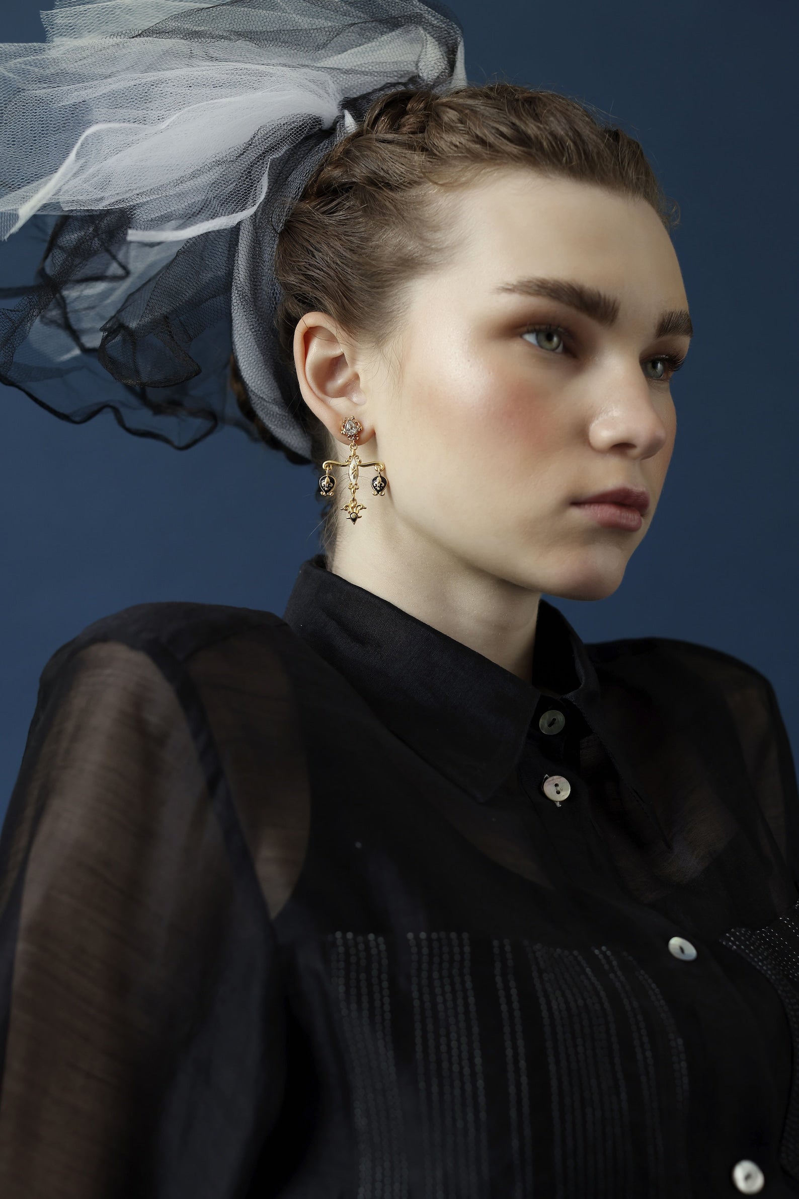 Victorian chandelier drop earrings