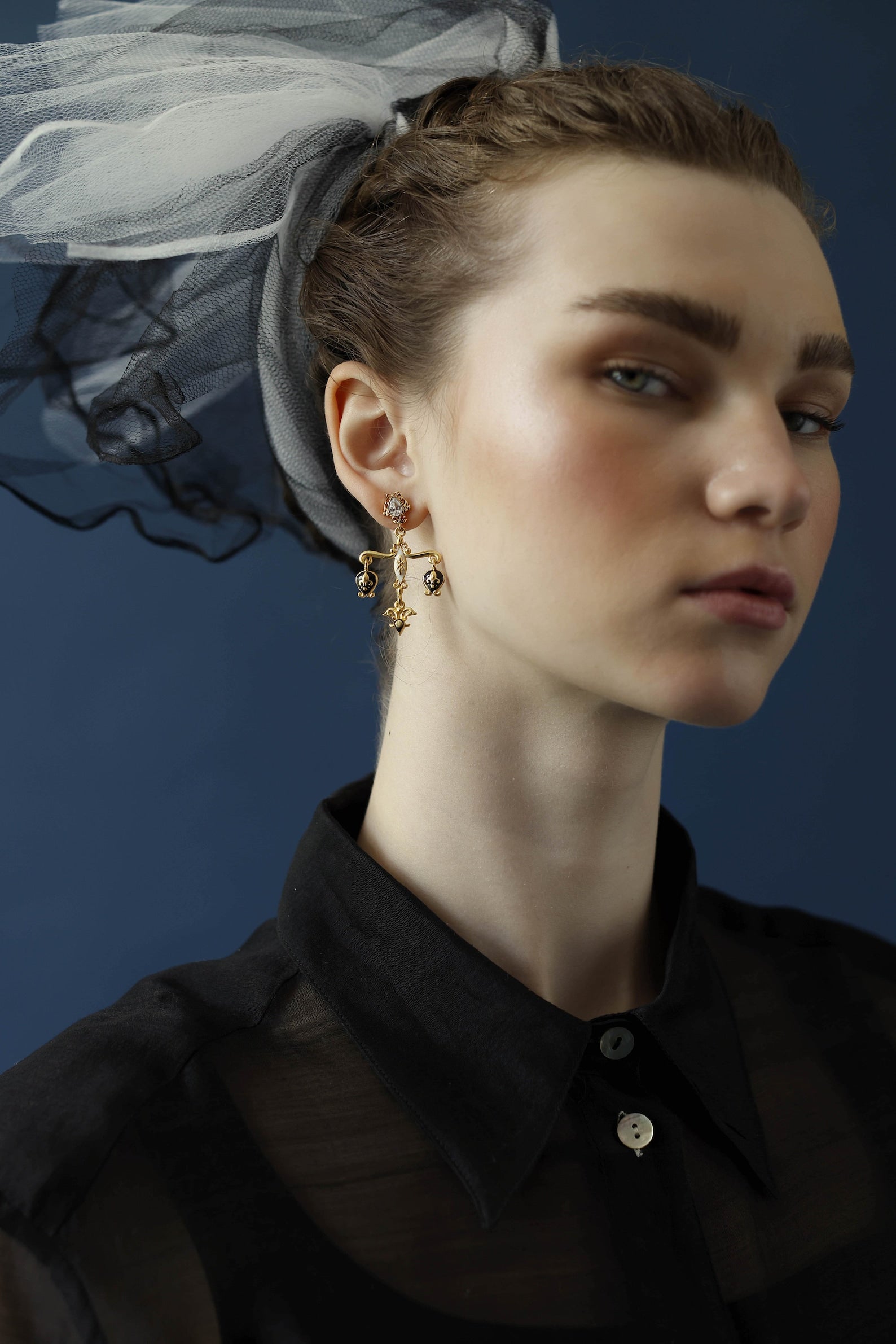 Victorian chandelier drop earrings